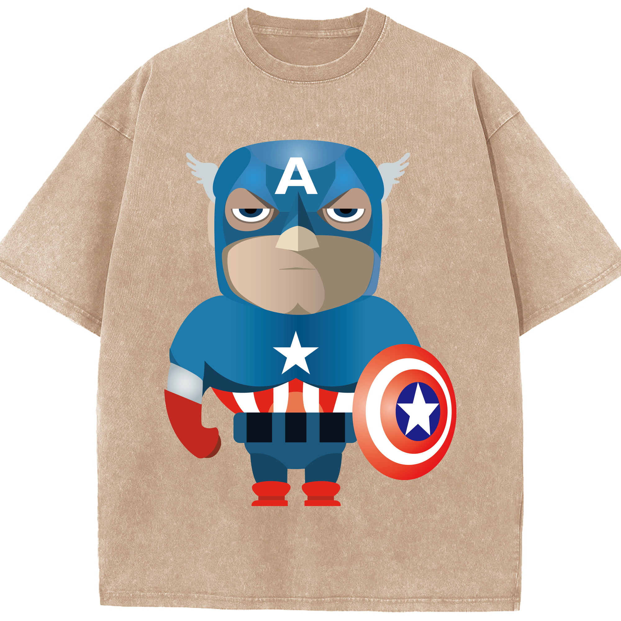 （画像用） アベンジャーズ The Avengers 綿100% ヴィンテージ風 半袖Tシャツ（フロントプリント）