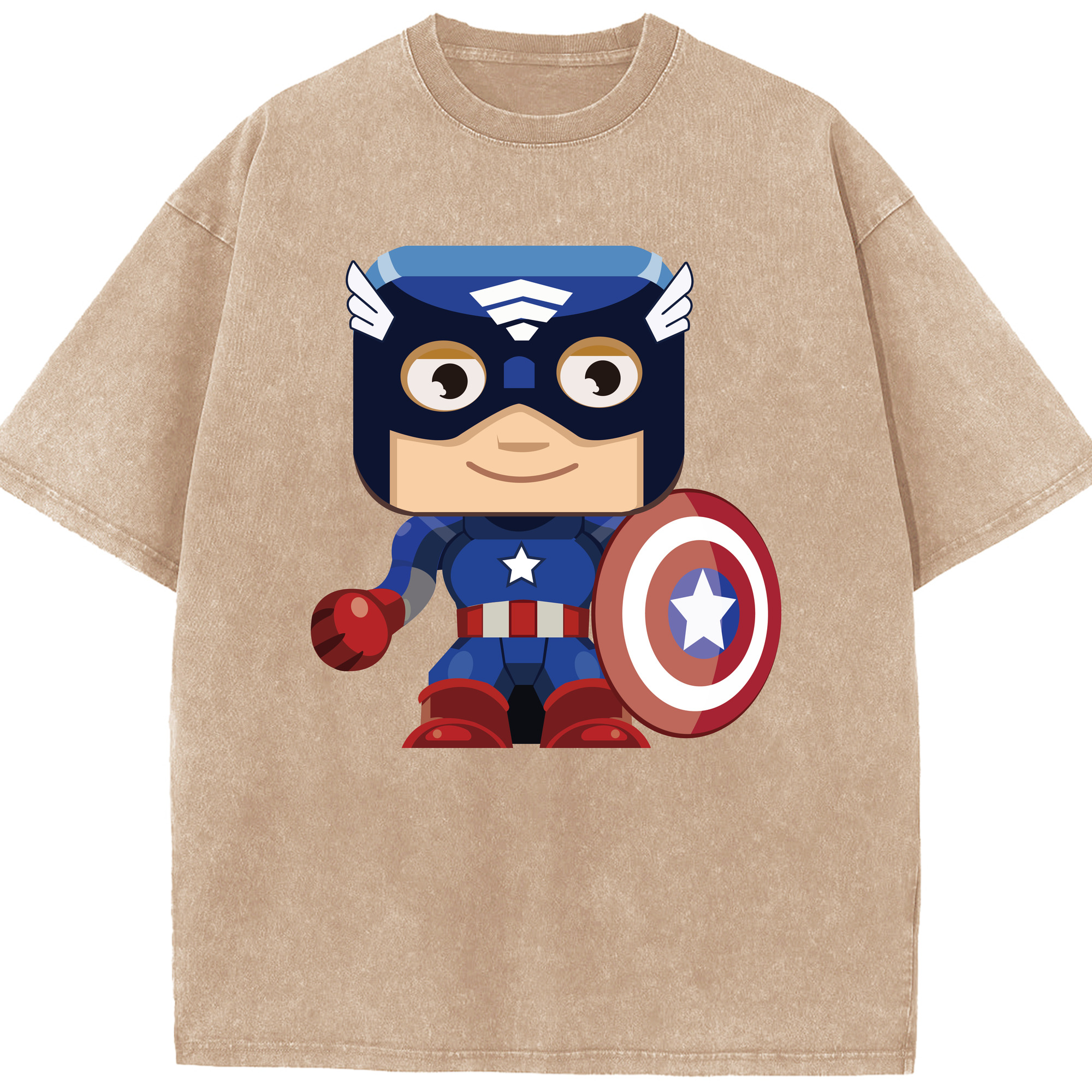 （画像用） アベンジャーズ The Avengers 綿100% ヴィンテージ風 半袖Tシャツ（フロントプリント）