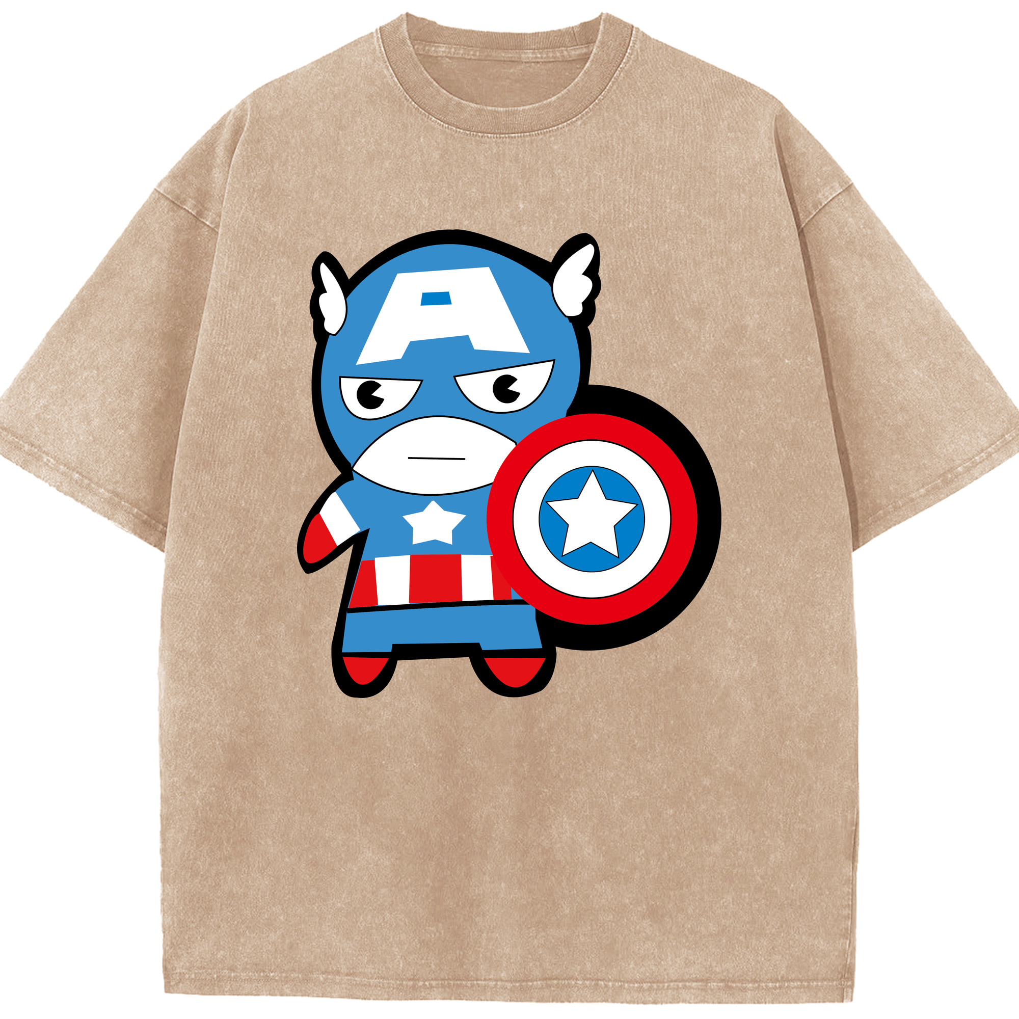 （画像用） アベンジャーズ The Avengers 綿100% ヴィンテージ風 半袖Tシャツ（フロントプリント）