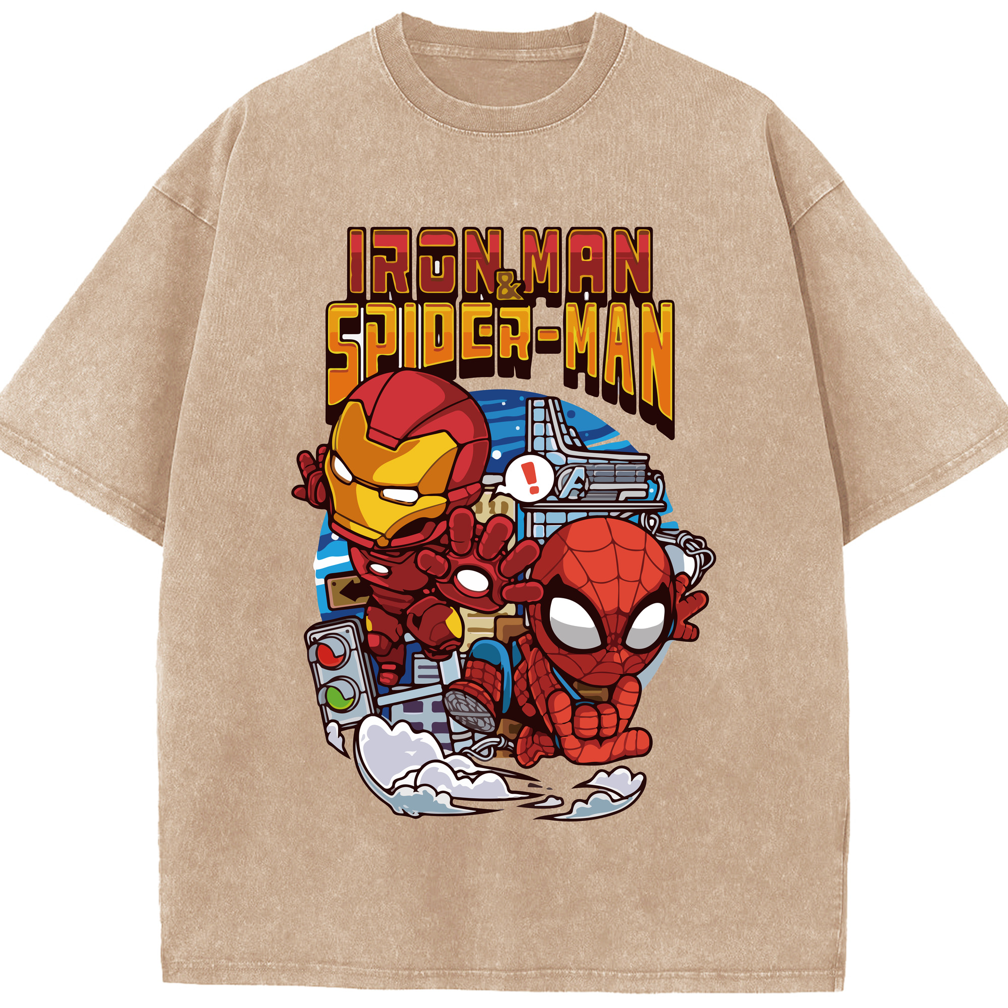 （画像用） アベンジャーズ The Avengers 綿100% ヴィンテージ風 半袖Tシャツ（フロントプリント）