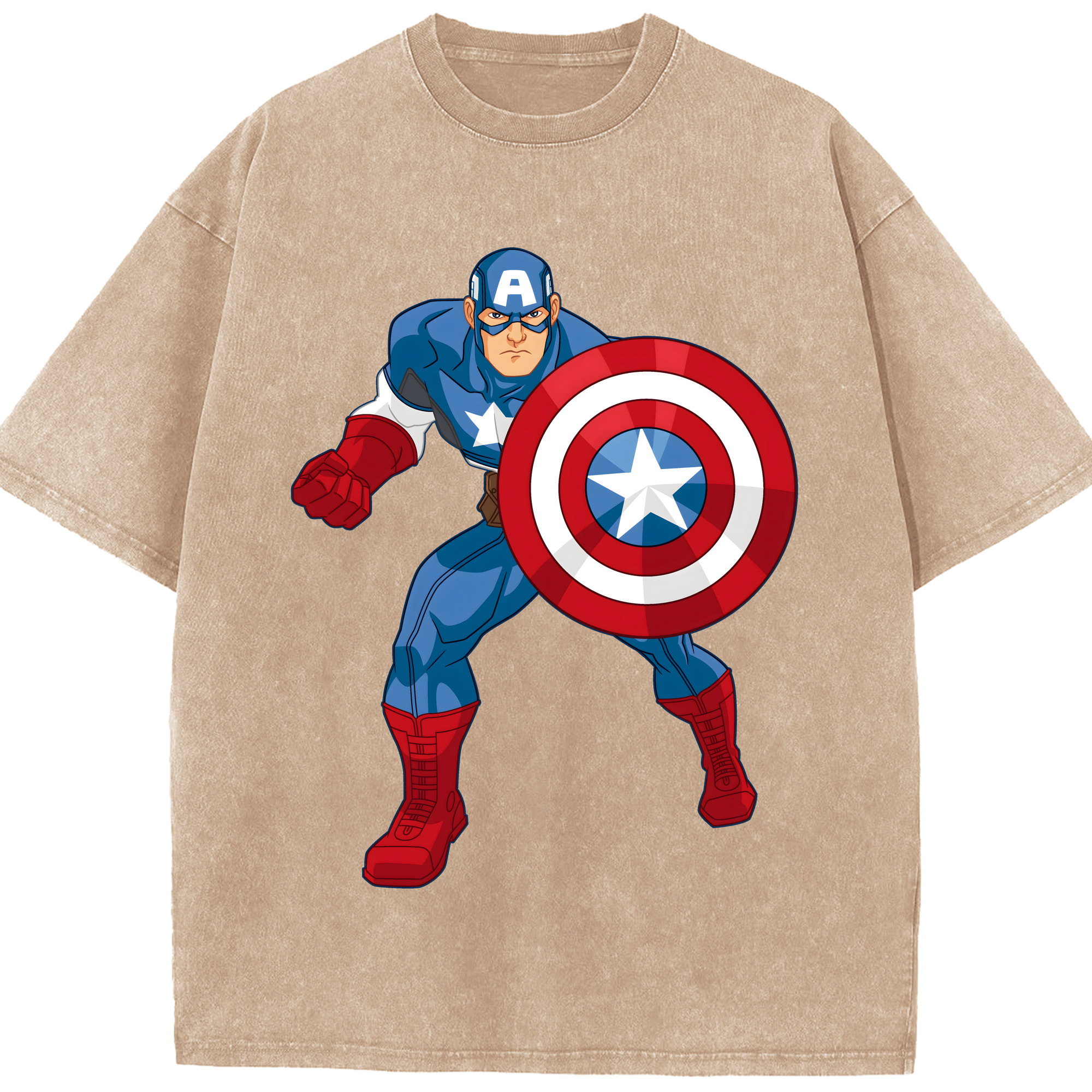 （画像用） アベンジャーズ The Avengers 綿100% ヴィンテージ風 半袖Tシャツ（フロントプリント）