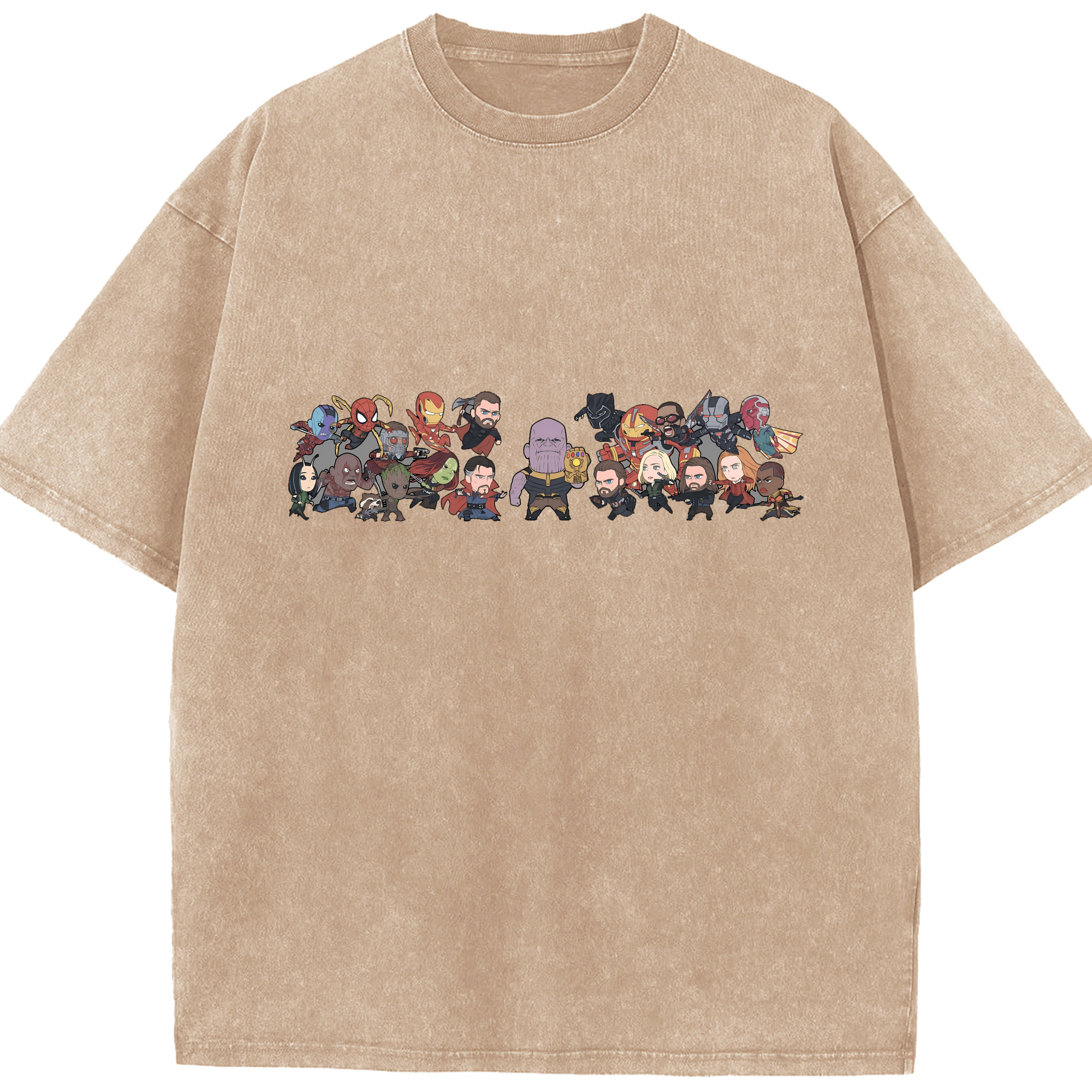 （画像用） アベンジャーズ The Avengers 綿100% ヴィンテージ風 半袖Tシャツ（フロントプリント）
