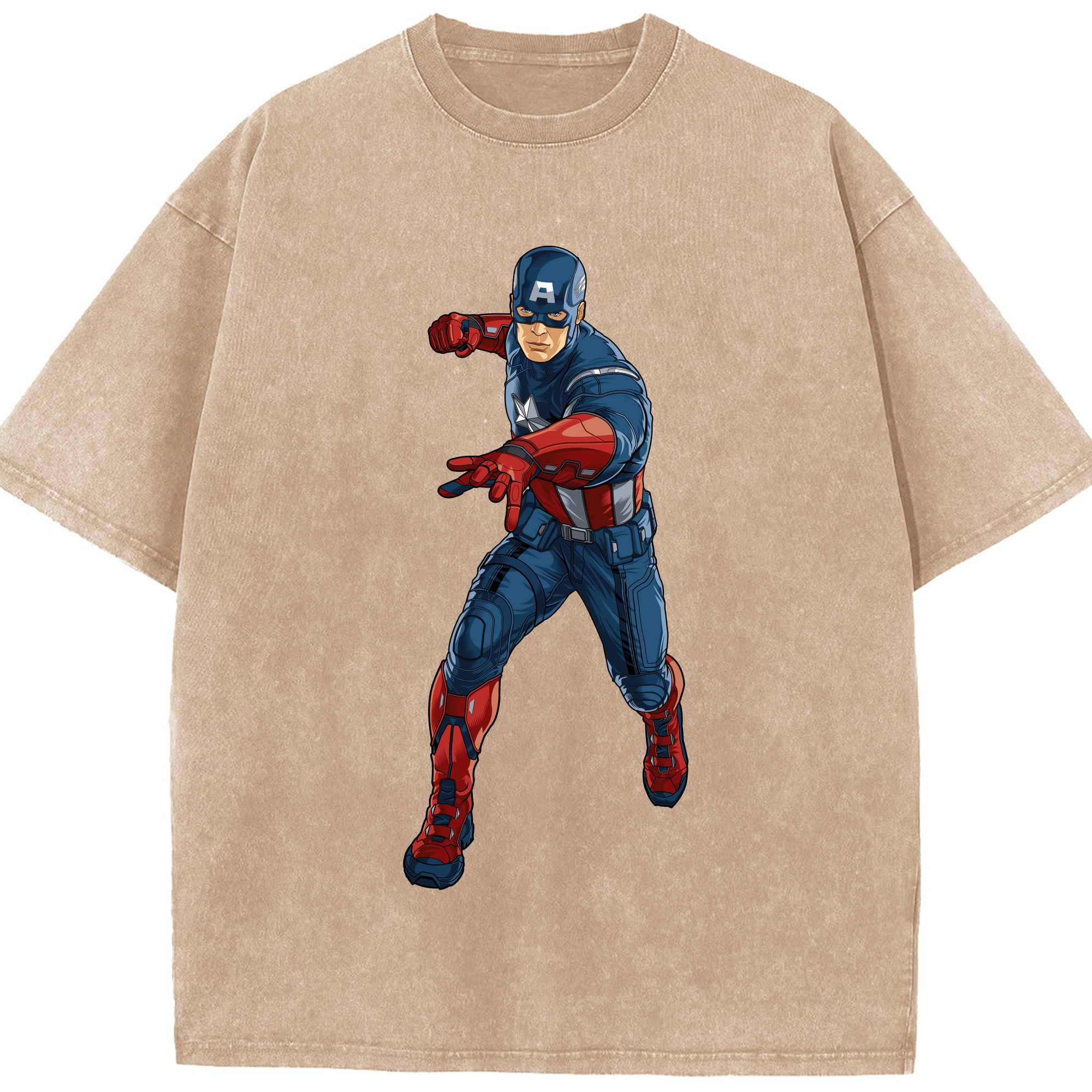 （画像用） アベンジャーズ The Avengers 綿100% ヴィンテージ風 半袖Tシャツ（フロントプリント）