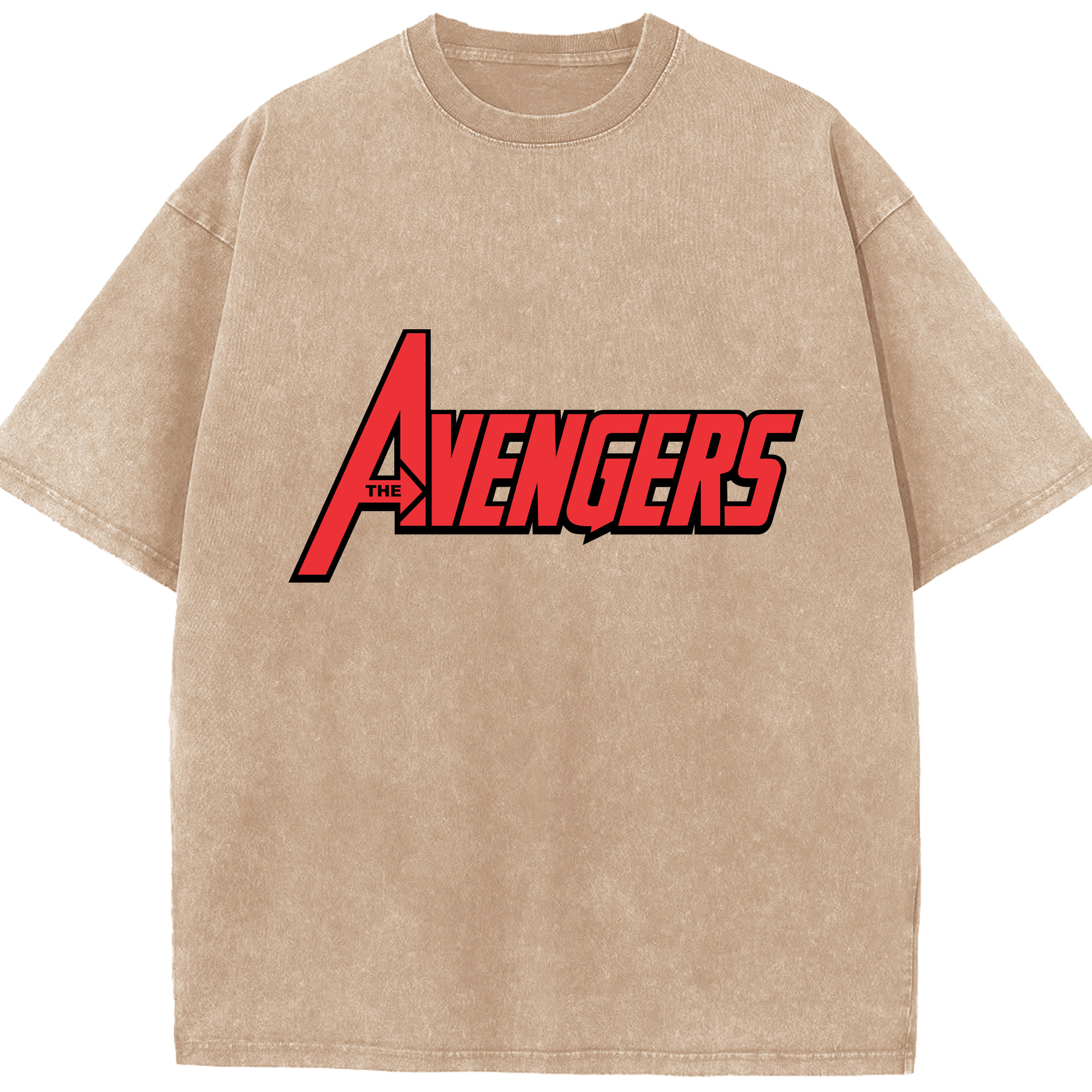 （画像用） アベンジャーズ The Avengers 綿100% ヴィンテージ風 半袖Tシャツ（フロントプリント）