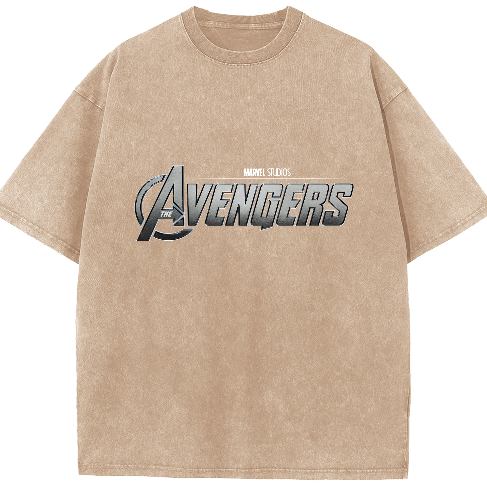 （画像用） アベンジャーズ The Avengers 綿100% ヴィンテージ風 半袖Tシャツ（フロントプリント）
