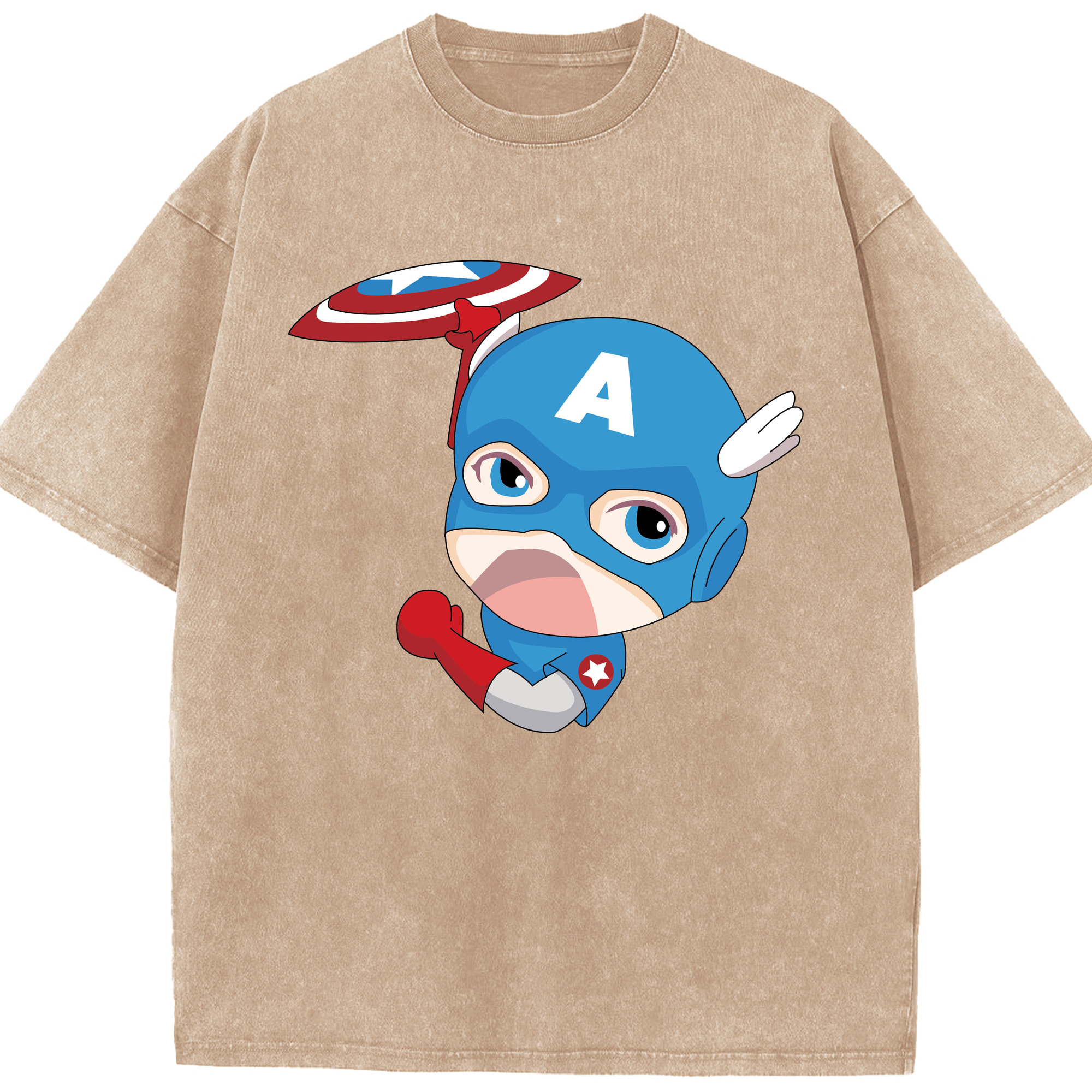 （画像用） アベンジャーズ The Avengers 綿100% ヴィンテージ風 半袖Tシャツ（フロントプリント）