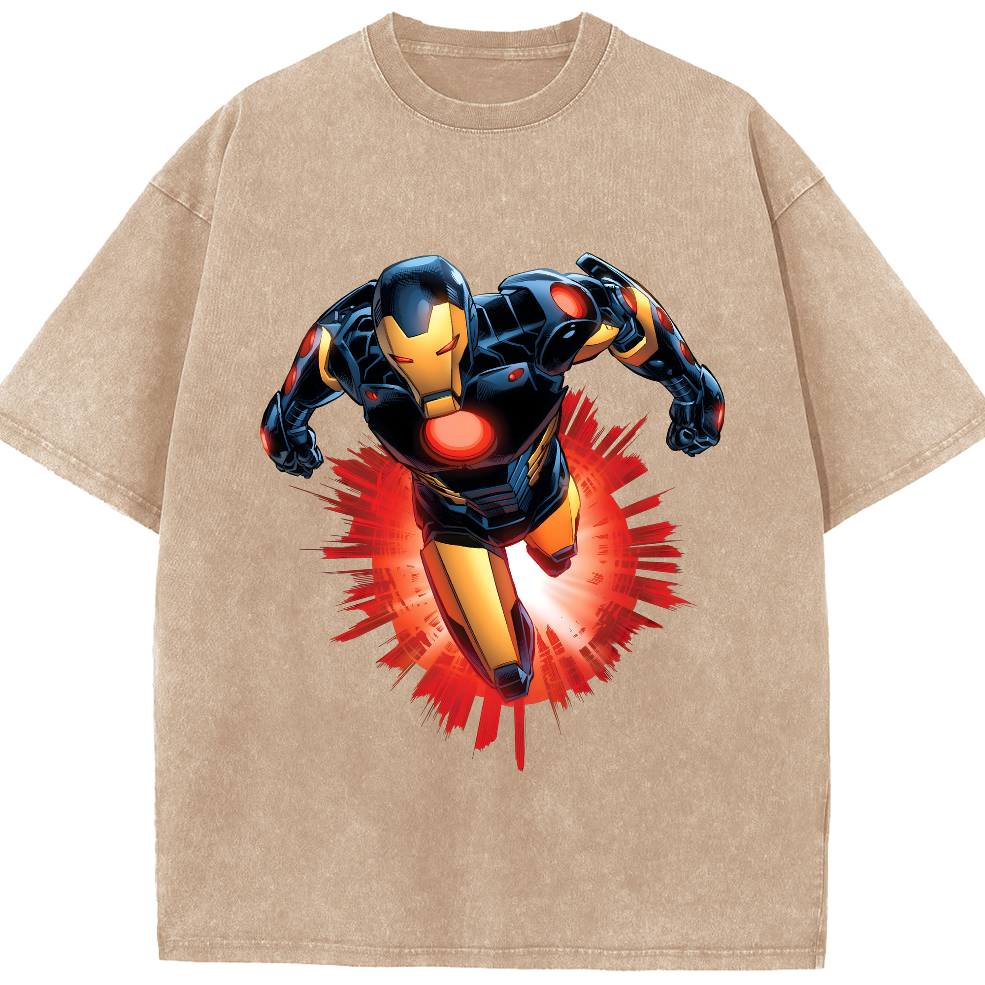 （画像用） アベンジャーズ The Avengers 綿100% ヴィンテージ風 半袖Tシャツ（フロントプリント）