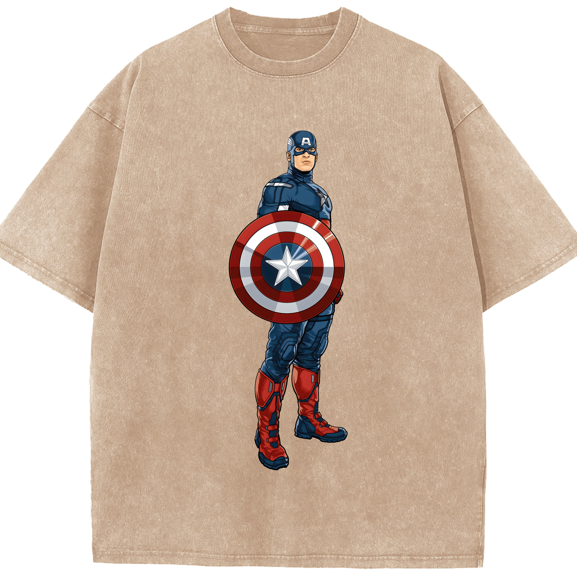（画像用） アベンジャーズ The Avengers 綿100% ヴィンテージ風 半袖Tシャツ（フロントプリント）