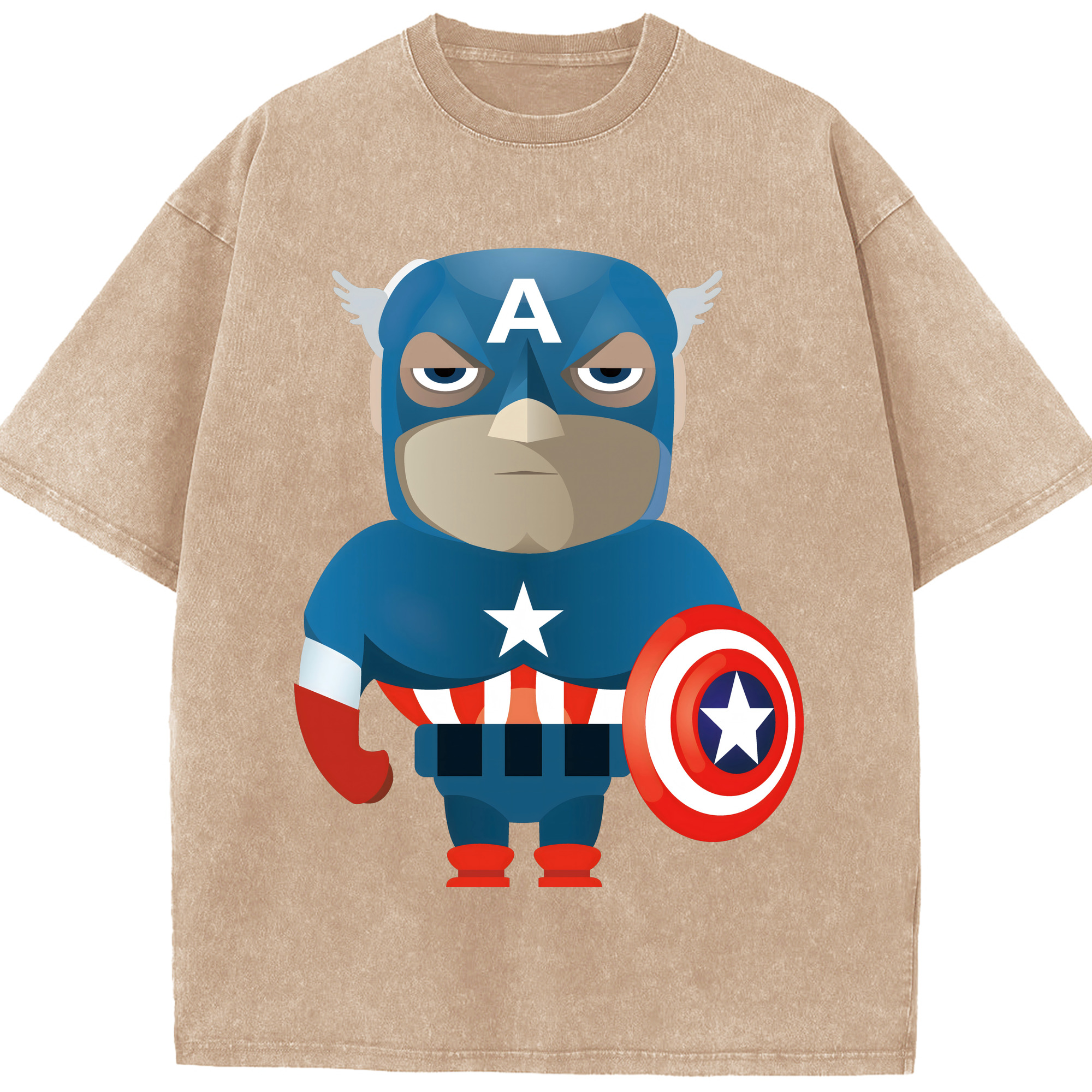 （画像用） アベンジャーズ The Avengers 綿100% ヴィンテージ風 半袖Tシャツ（フロントプリント）