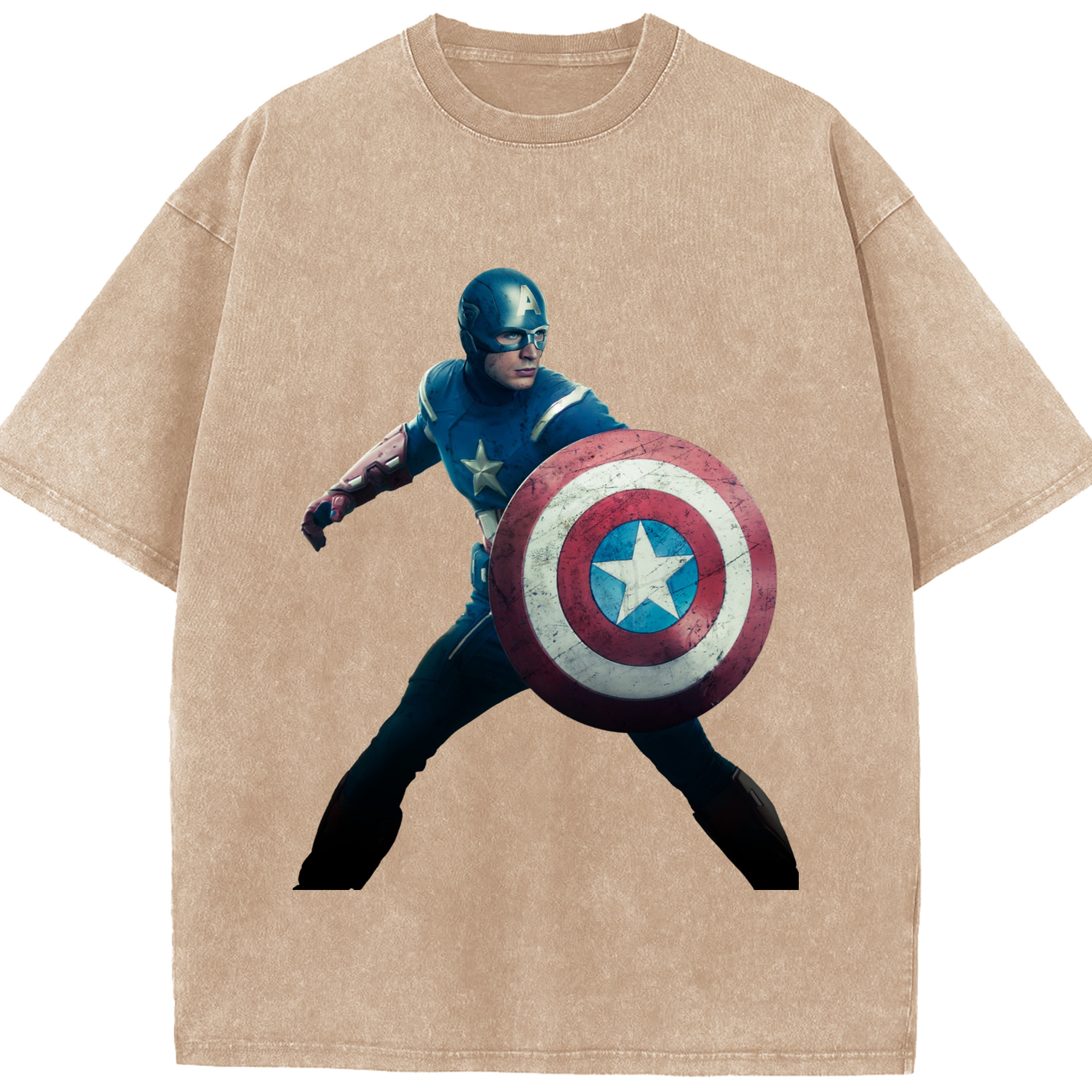 （画像用） アベンジャーズ The Avengers 綿100% ヴィンテージ風 半袖Tシャツ（フロントプリント）