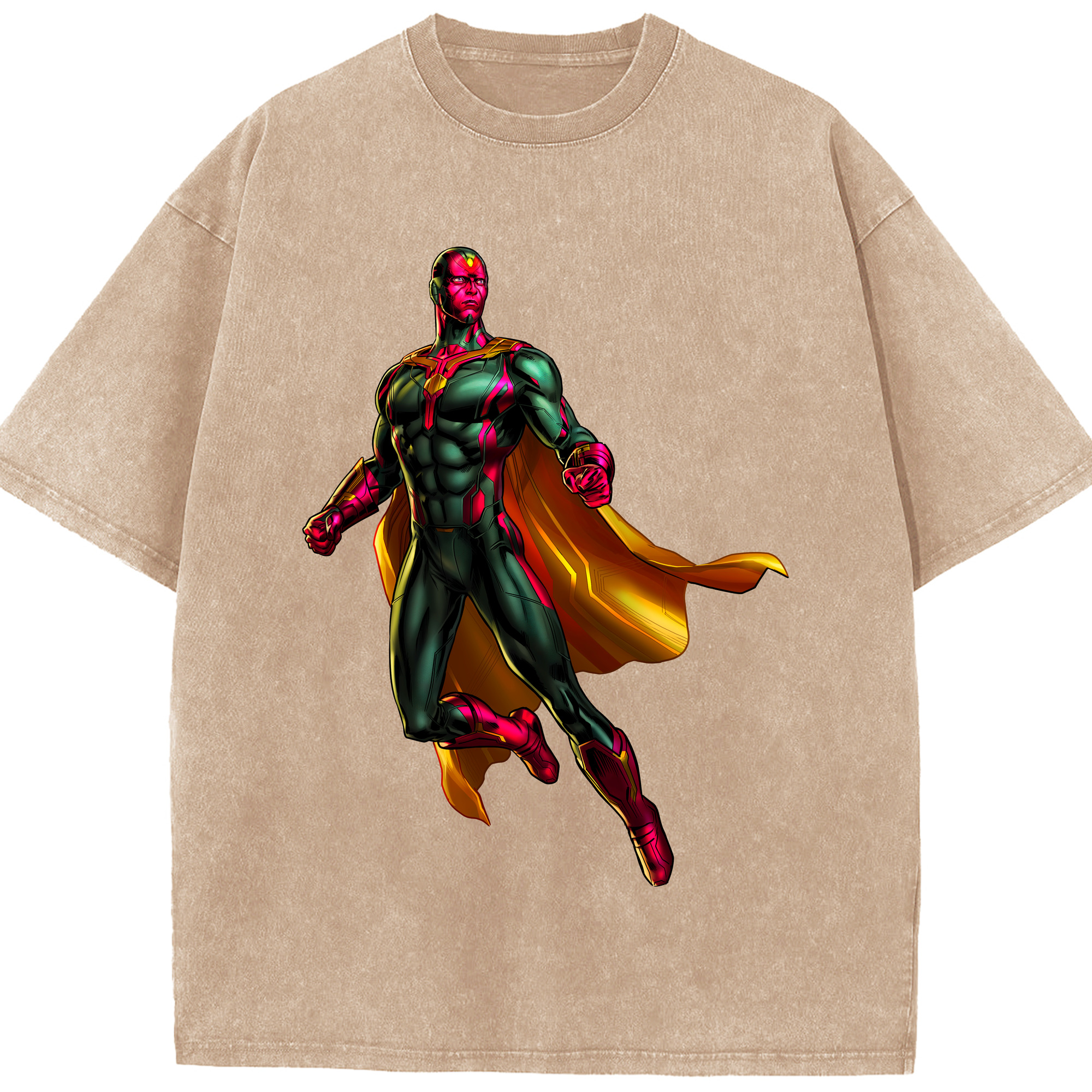 （画像用） アベンジャーズ The Avengers 綿100% ヴィンテージ風 半袖Tシャツ（フロントプリント）