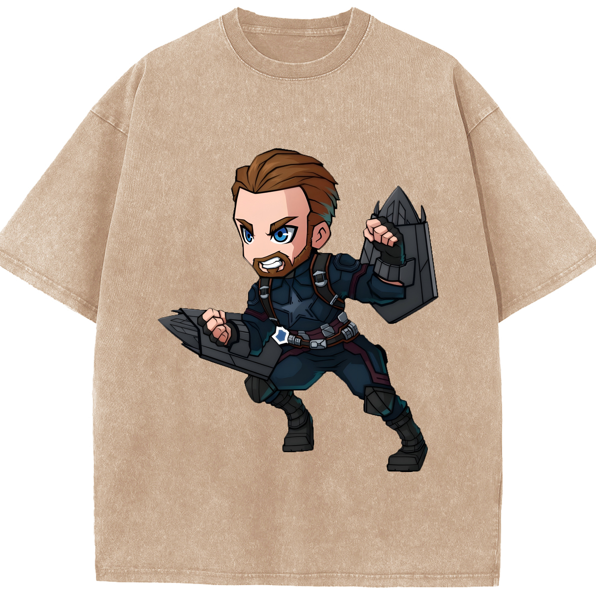 （画像用） アベンジャーズ The Avengers 綿100% ヴィンテージ風 半袖Tシャツ（フロントプリント）
