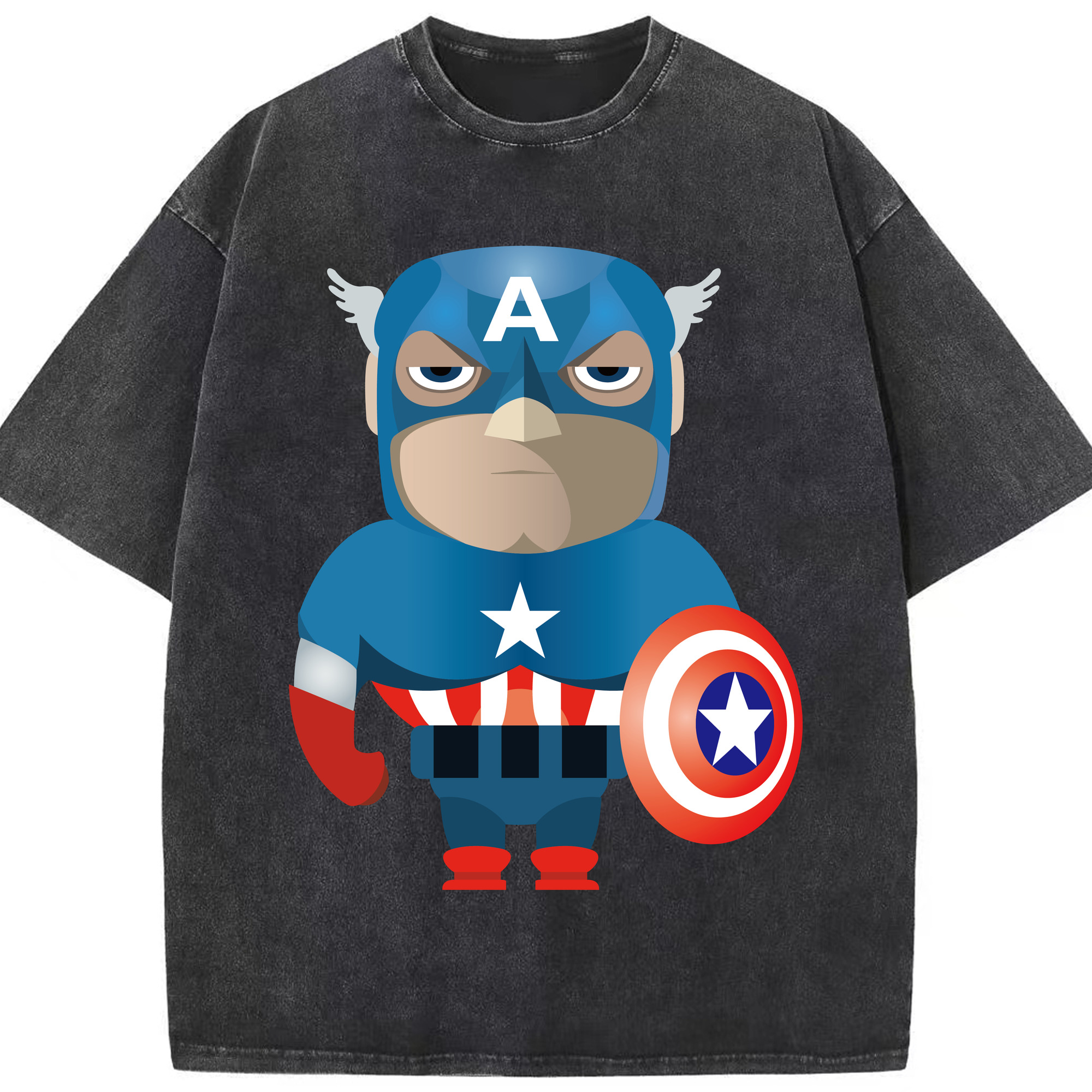（画像用） アベンジャーズ The Avengers 綿100% ヴィンテージ風 半袖Tシャツ（フロントプリント）