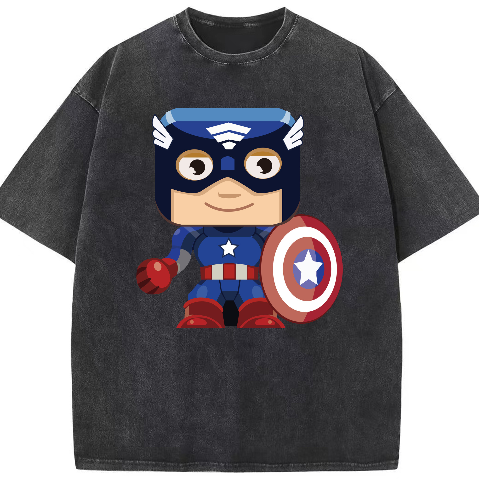 （画像用） アベンジャーズ The Avengers 綿100% ヴィンテージ風 半袖Tシャツ（フロントプリント）