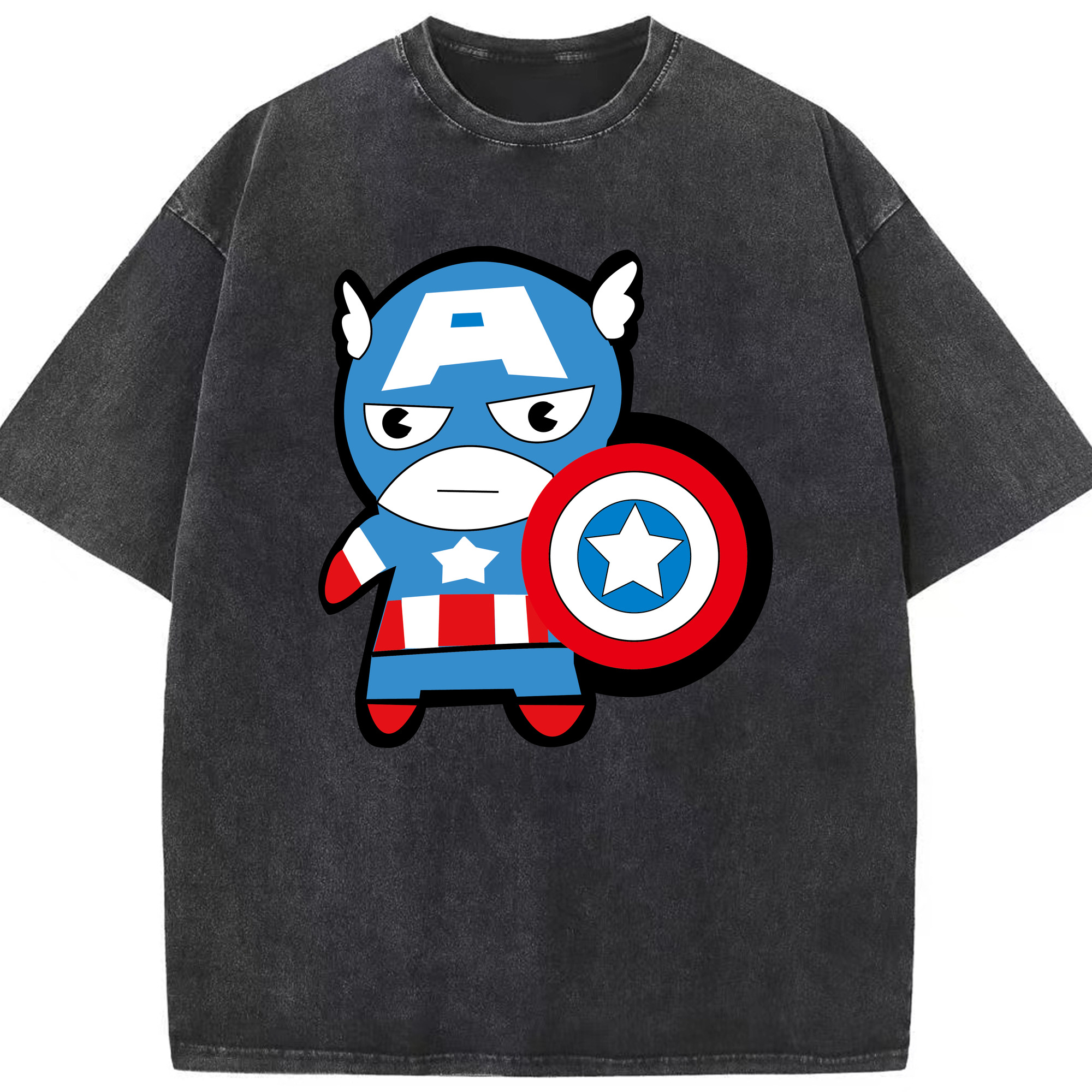 （画像用） アベンジャーズ The Avengers 綿100% ヴィンテージ風 半袖Tシャツ（フロントプリント）