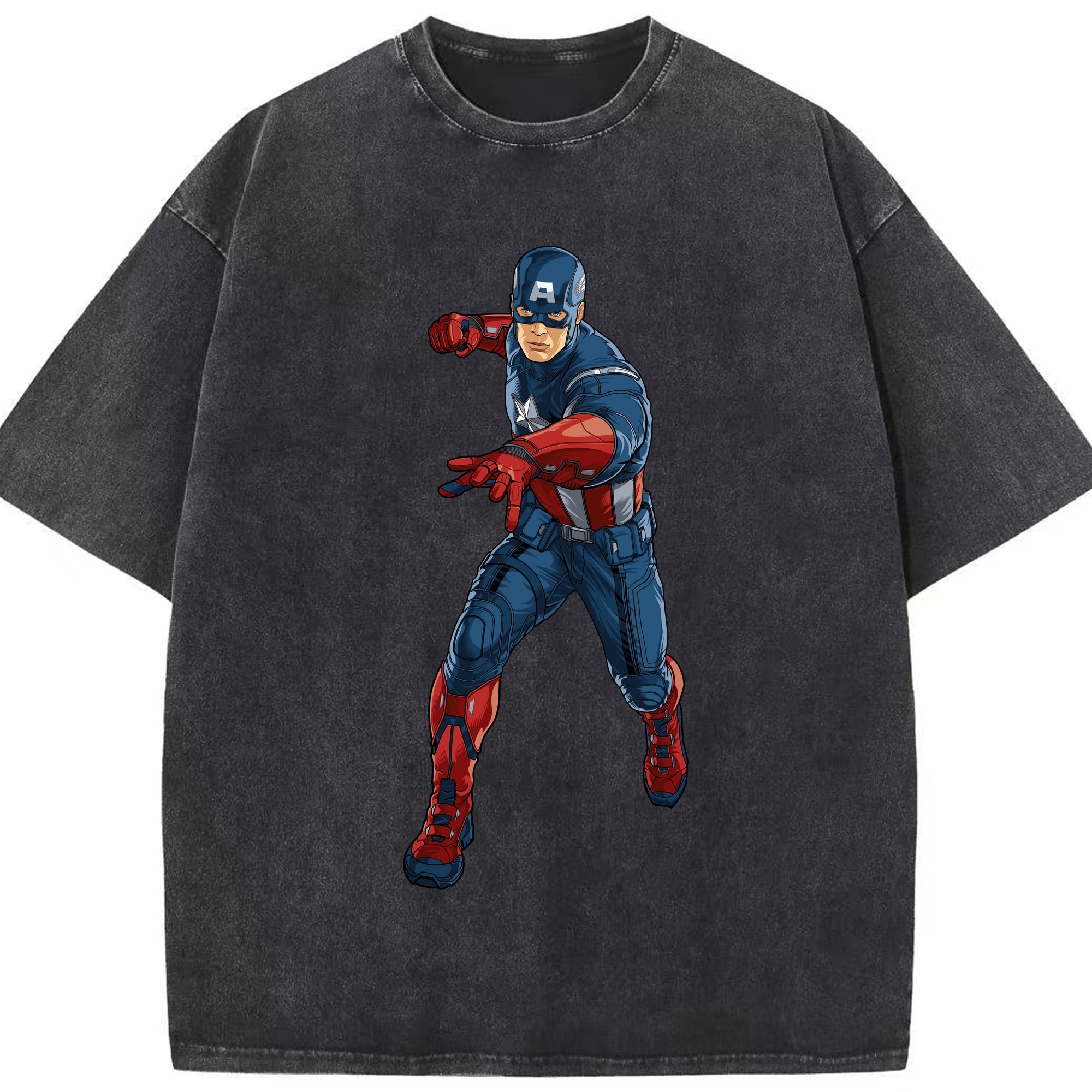 （画像用） アベンジャーズ The Avengers 綿100% ヴィンテージ風 半袖Tシャツ（フロントプリント）