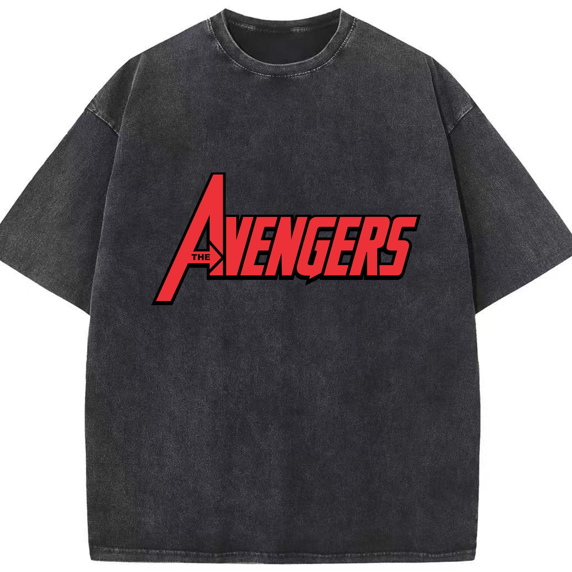 （画像用） アベンジャーズ The Avengers 綿100% ヴィンテージ風 半袖Tシャツ（フロントプリント）