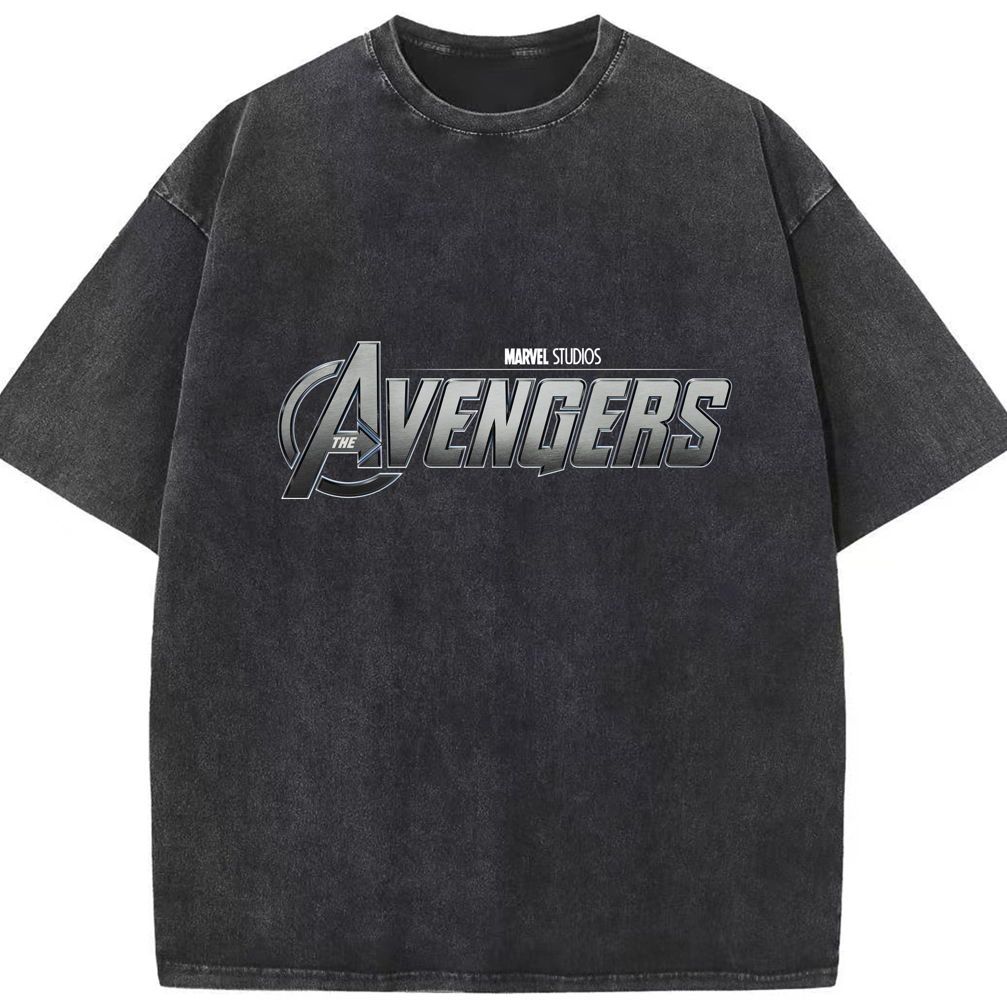 （画像用） アベンジャーズ The Avengers 綿100% ヴィンテージ風 半袖Tシャツ（フロントプリント）
