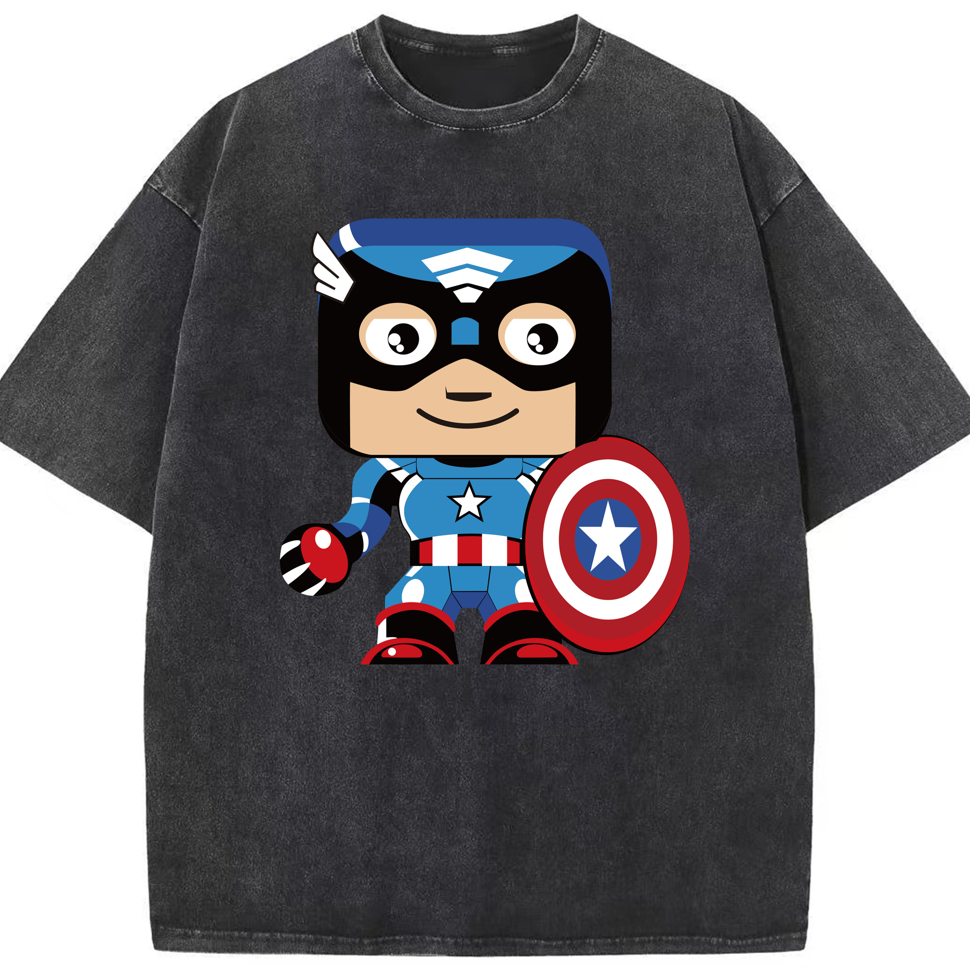 （画像用） アベンジャーズ The Avengers 綿100% ヴィンテージ風 半袖Tシャツ（フロントプリント）