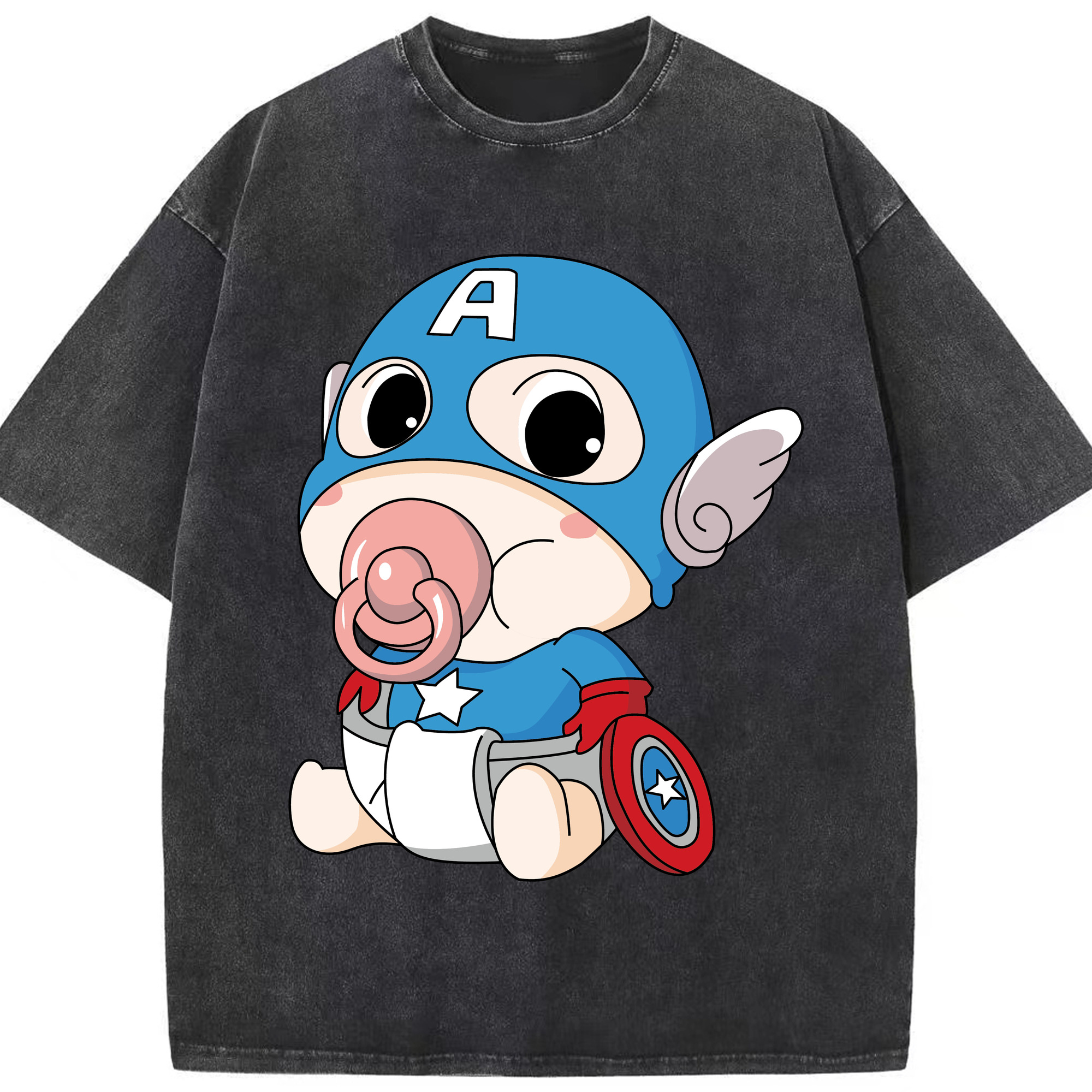 （画像用） アベンジャーズ The Avengers 綿100% ヴィンテージ風 半袖Tシャツ（フロントプリント）