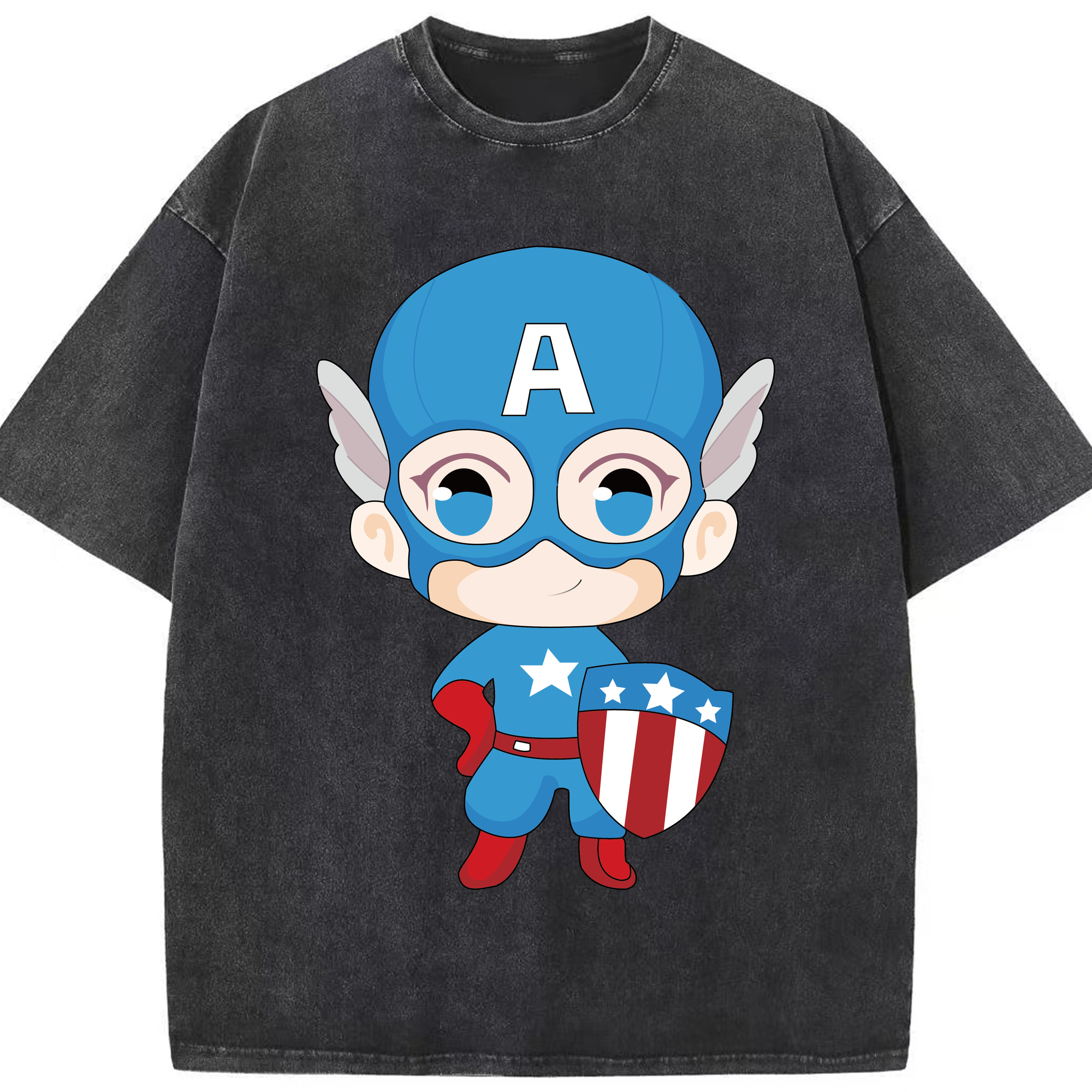 （画像用） アベンジャーズ The Avengers 綿100% ヴィンテージ風 半袖Tシャツ（フロントプリント）