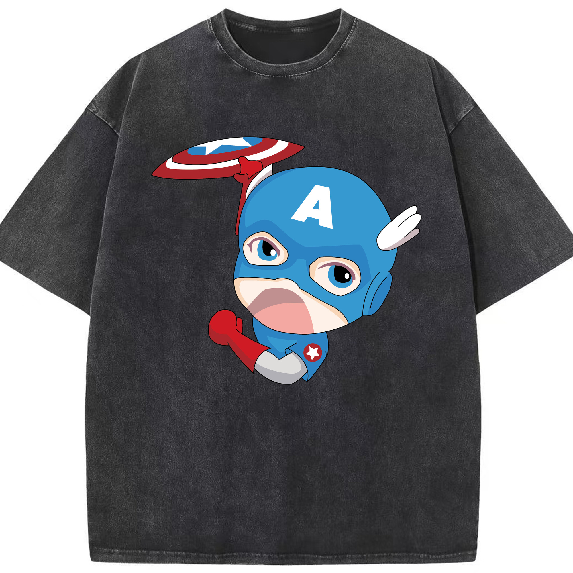 （画像用） アベンジャーズ The Avengers 綿100% ヴィンテージ風 半袖Tシャツ（フロントプリント）