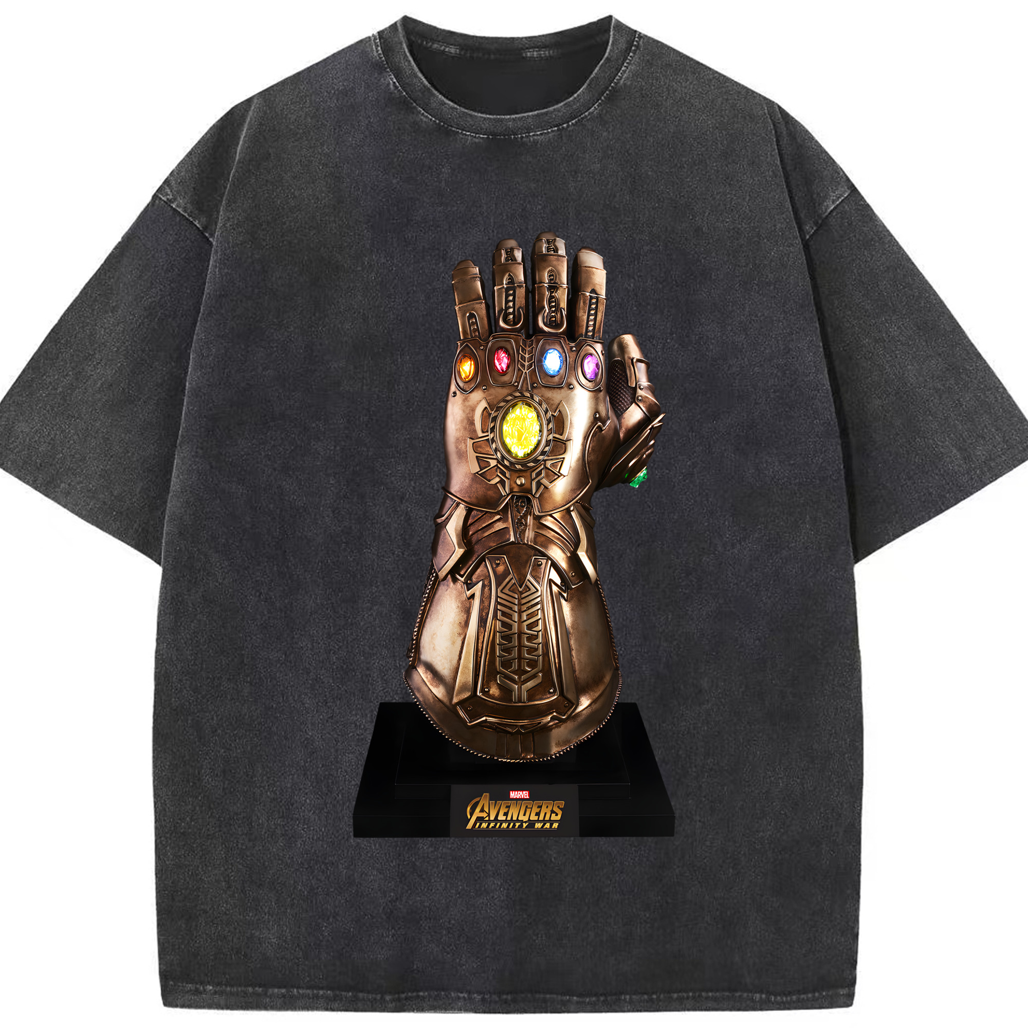 （画像用） アベンジャーズ The Avengers 綿100% ヴィンテージ風 半袖Tシャツ（フロントプリント）