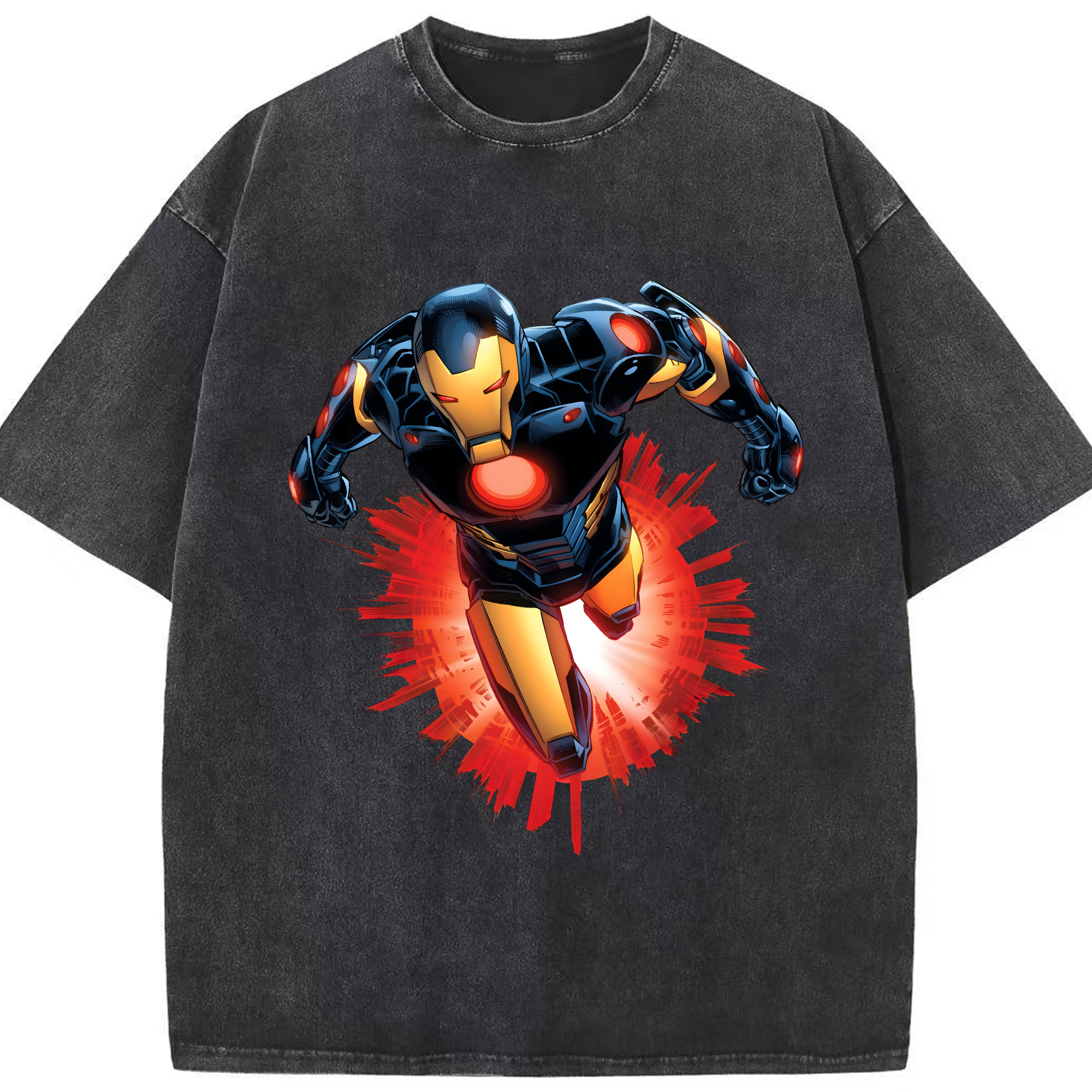 （画像用） アベンジャーズ The Avengers 綿100% ヴィンテージ風 半袖Tシャツ（フロントプリント）