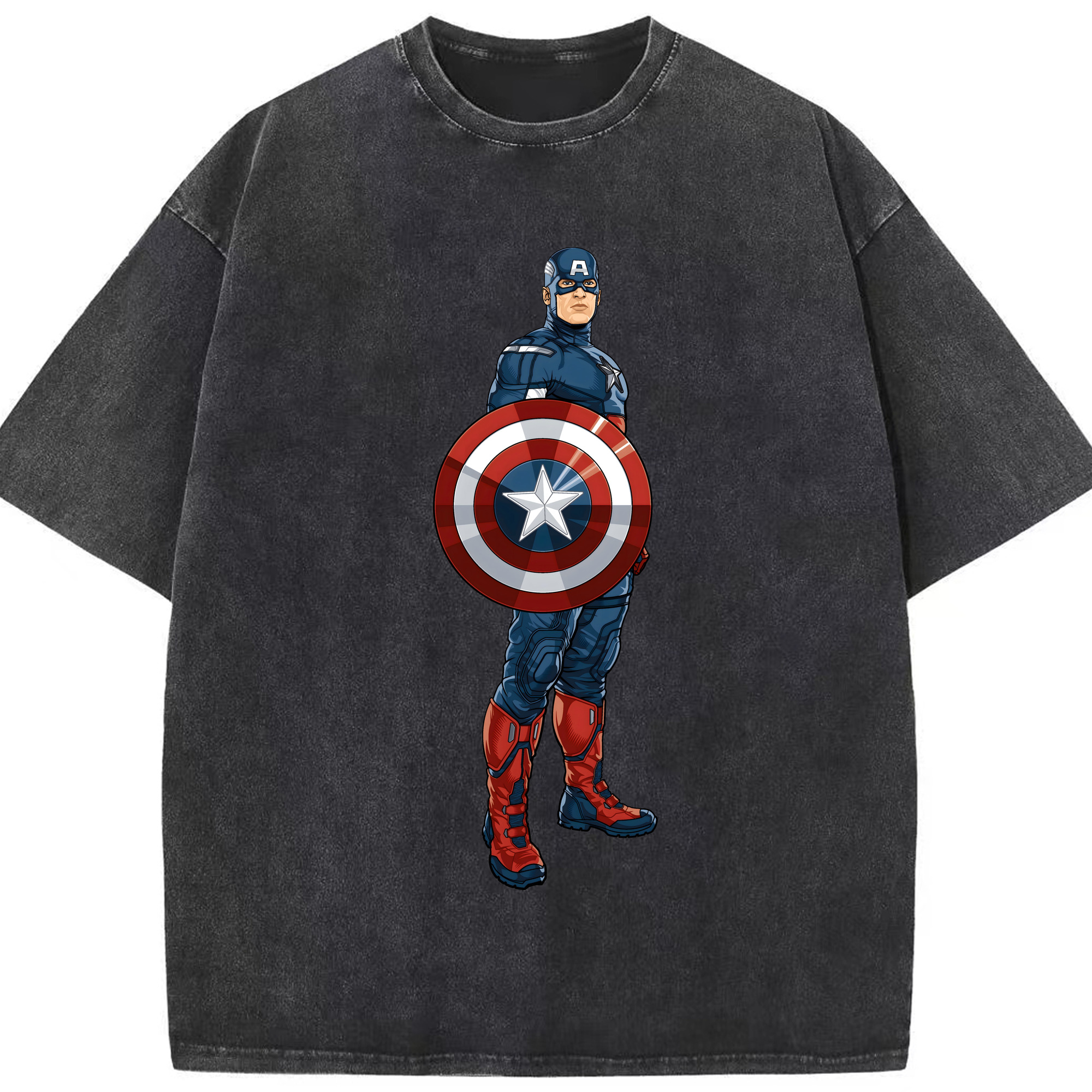 （画像用） アベンジャーズ The Avengers 綿100% ヴィンテージ風 半袖Tシャツ（フロントプリント）