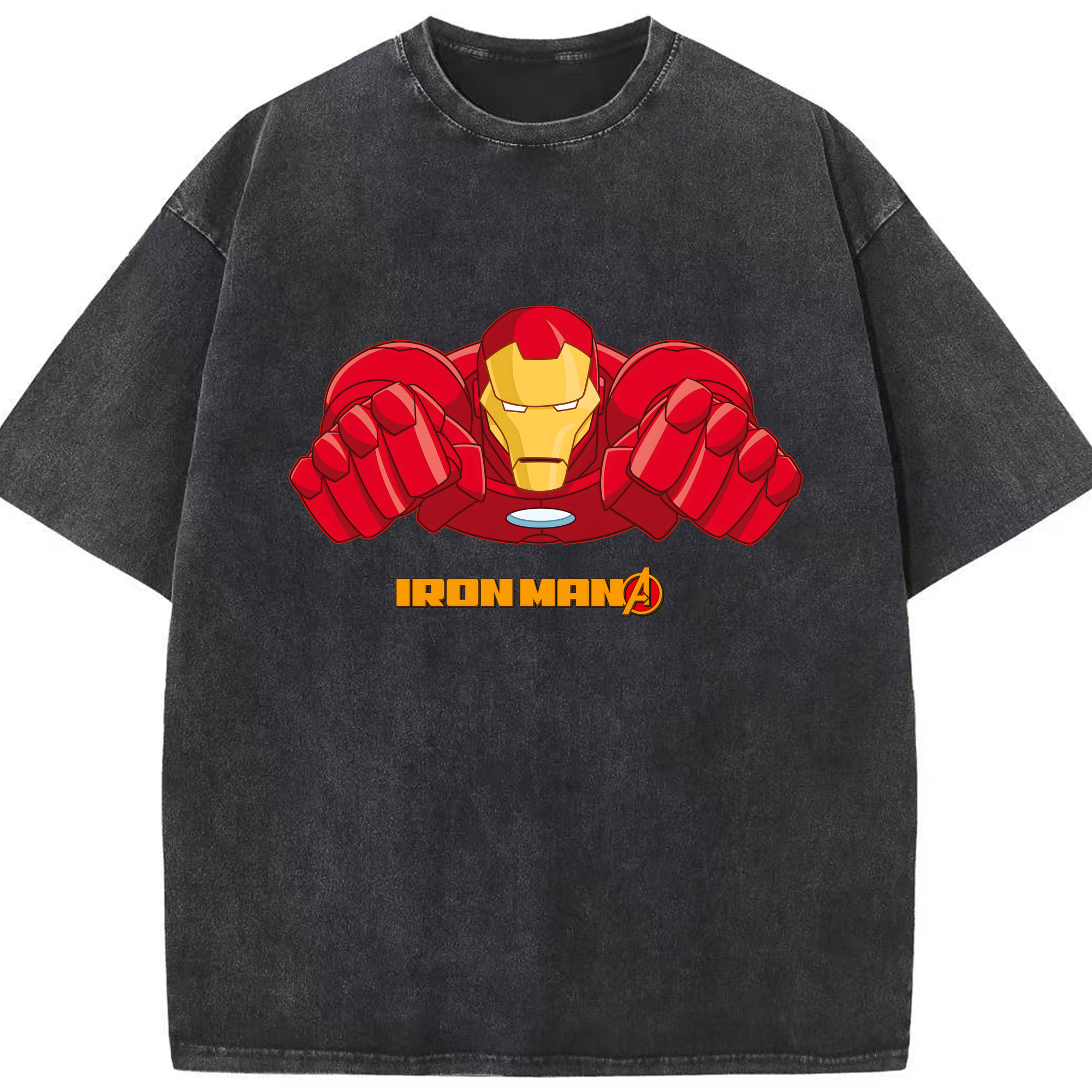 （画像用） アベンジャーズ The Avengers 綿100% ヴィンテージ風 半袖Tシャツ（フロントプリント）