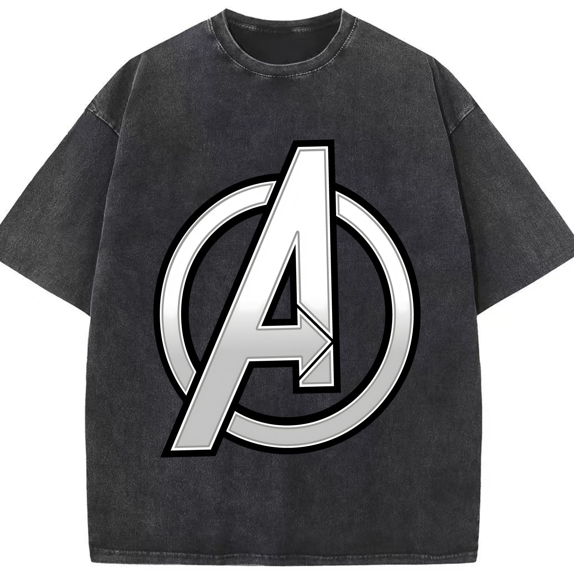（画像用） アベンジャーズ The Avengers 綿100% ヴィンテージ風 半袖Tシャツ（フロントプリント）