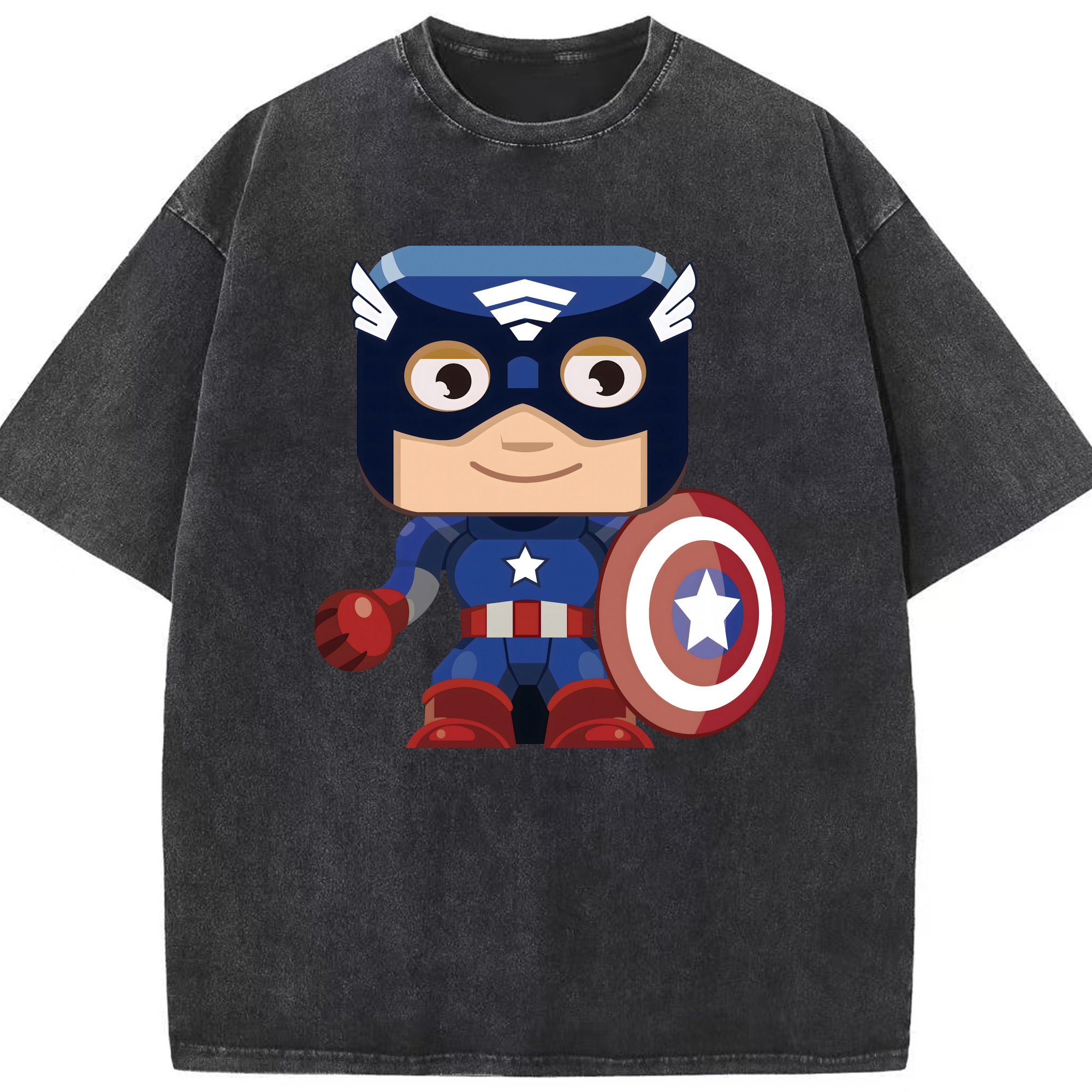 （画像用） アベンジャーズ The Avengers 綿100% ヴィンテージ風 半袖Tシャツ（フロントプリント）