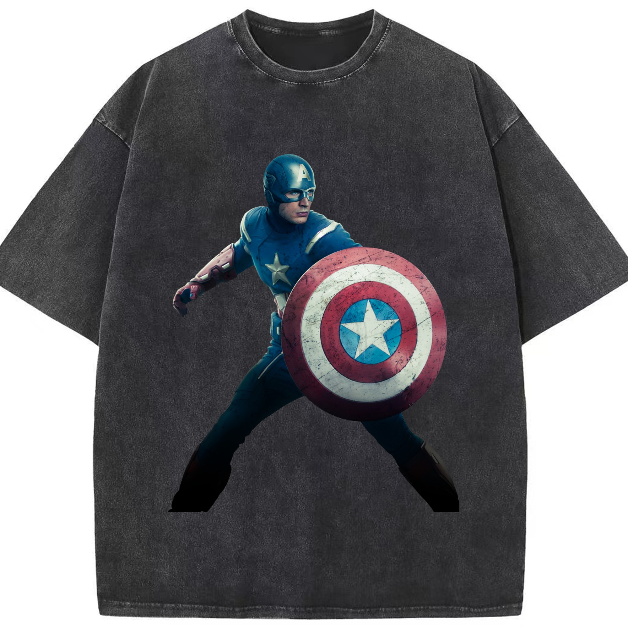 （画像用） アベンジャーズ The Avengers 綿100% ヴィンテージ風 半袖Tシャツ（フロントプリント）