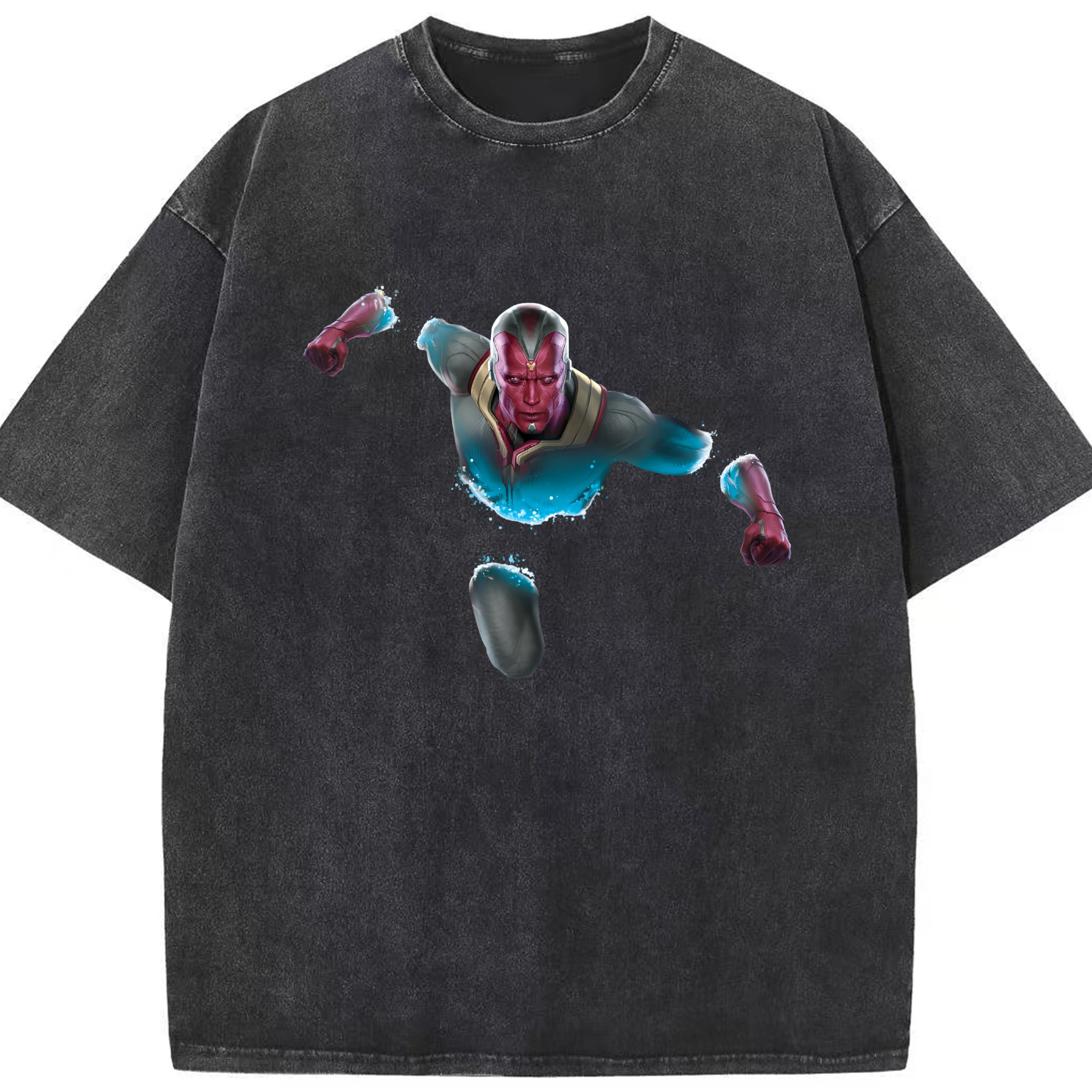 （画像用） アベンジャーズ The Avengers 綿100% ヴィンテージ風 半袖Tシャツ（フロントプリント）