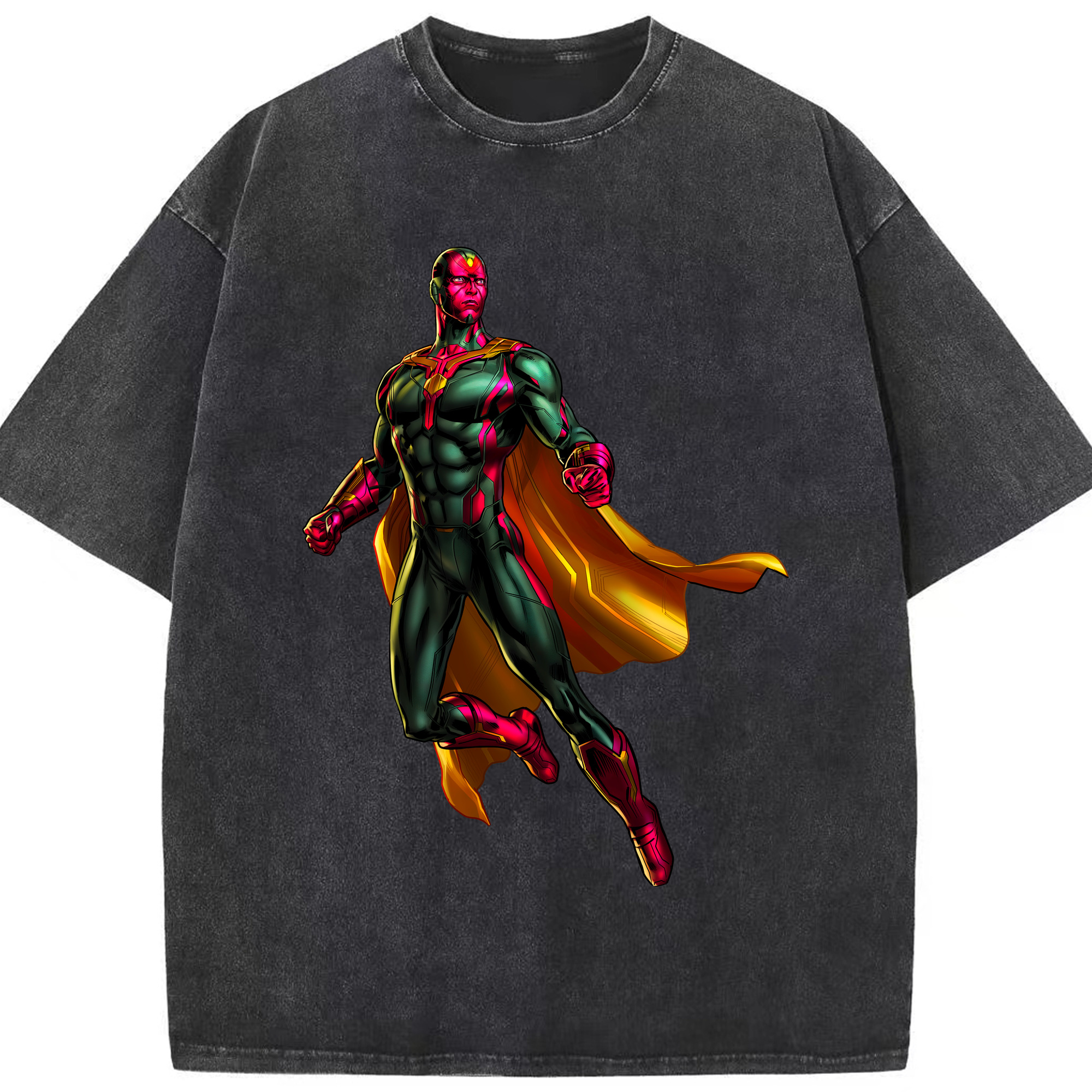 （画像用） アベンジャーズ The Avengers 綿100% ヴィンテージ風 半袖Tシャツ（フロントプリント）