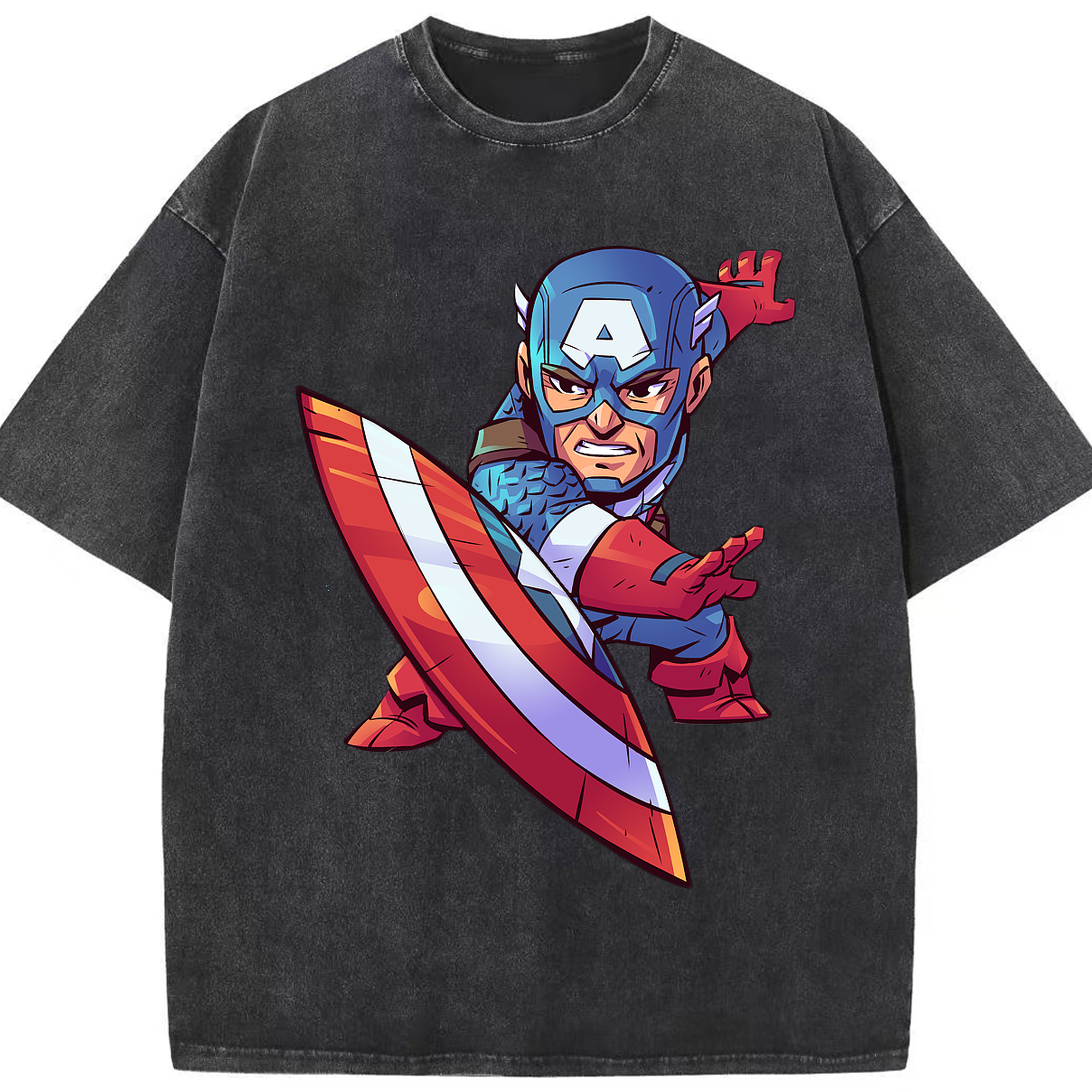 （画像用） アベンジャーズ The Avengers 綿100% ヴィンテージ風 半袖Tシャツ（フロントプリント）