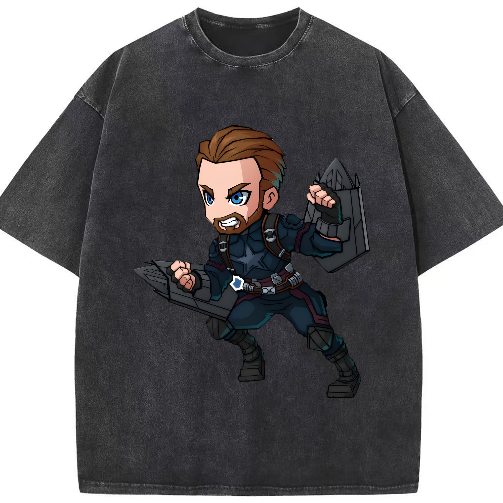 （画像用） アベンジャーズ The Avengers 綿100% ヴィンテージ風 半袖Tシャツ（フロントプリント）