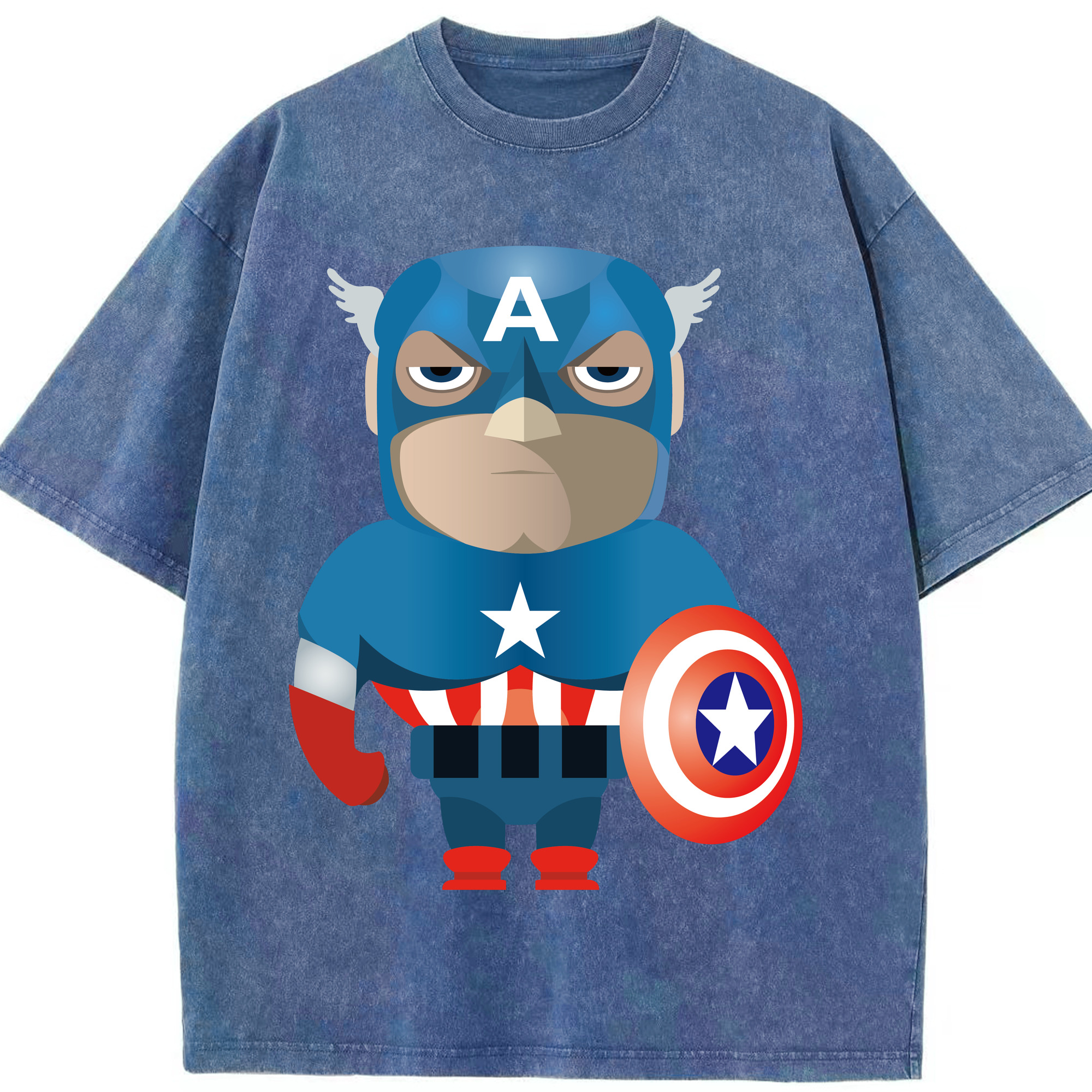 （画像用） アベンジャーズ The Avengers 綿100% ヴィンテージ風 半袖Tシャツ（フロントプリント）