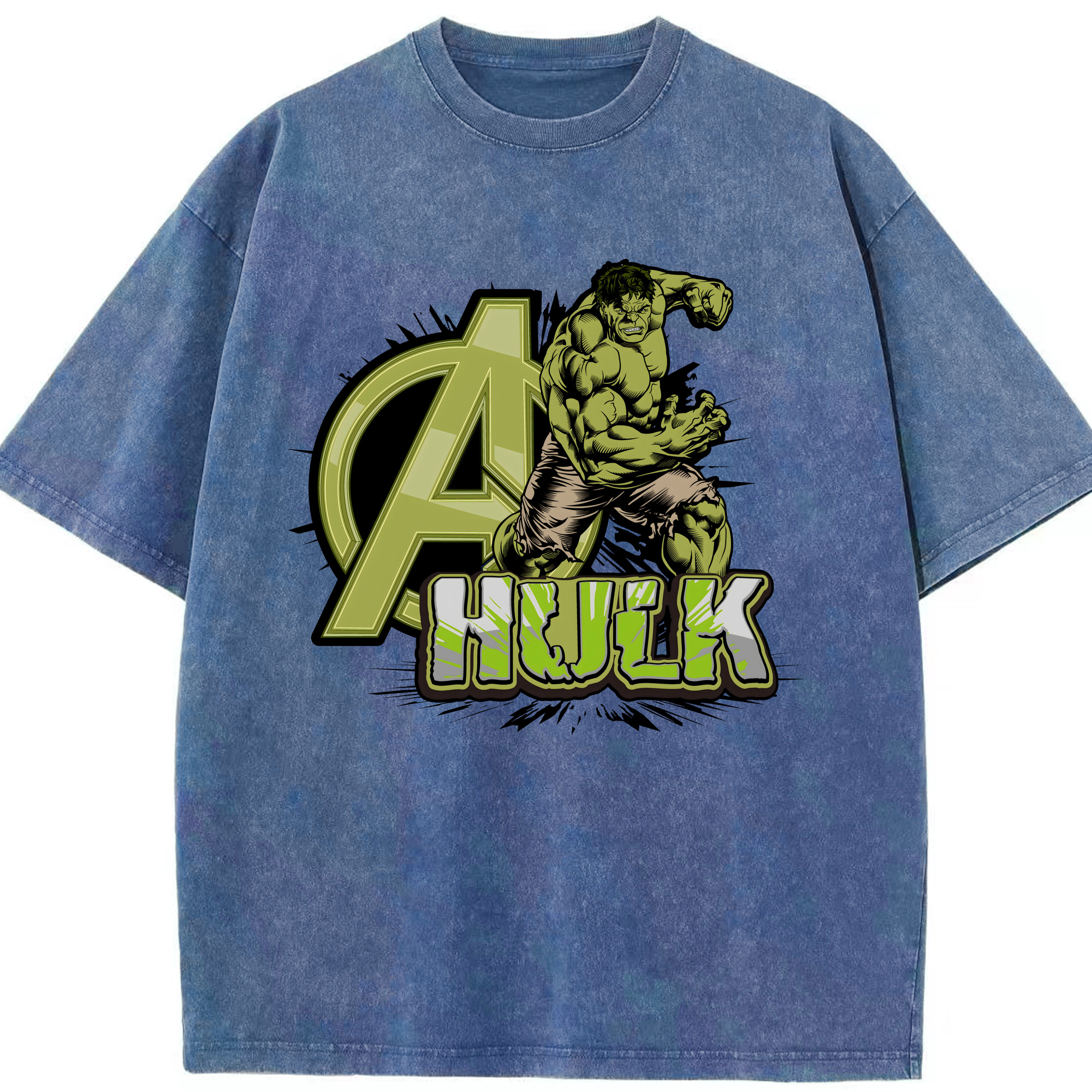 （画像用） アベンジャーズ The Avengers 綿100% ヴィンテージ風 半袖Tシャツ（フロントプリント）