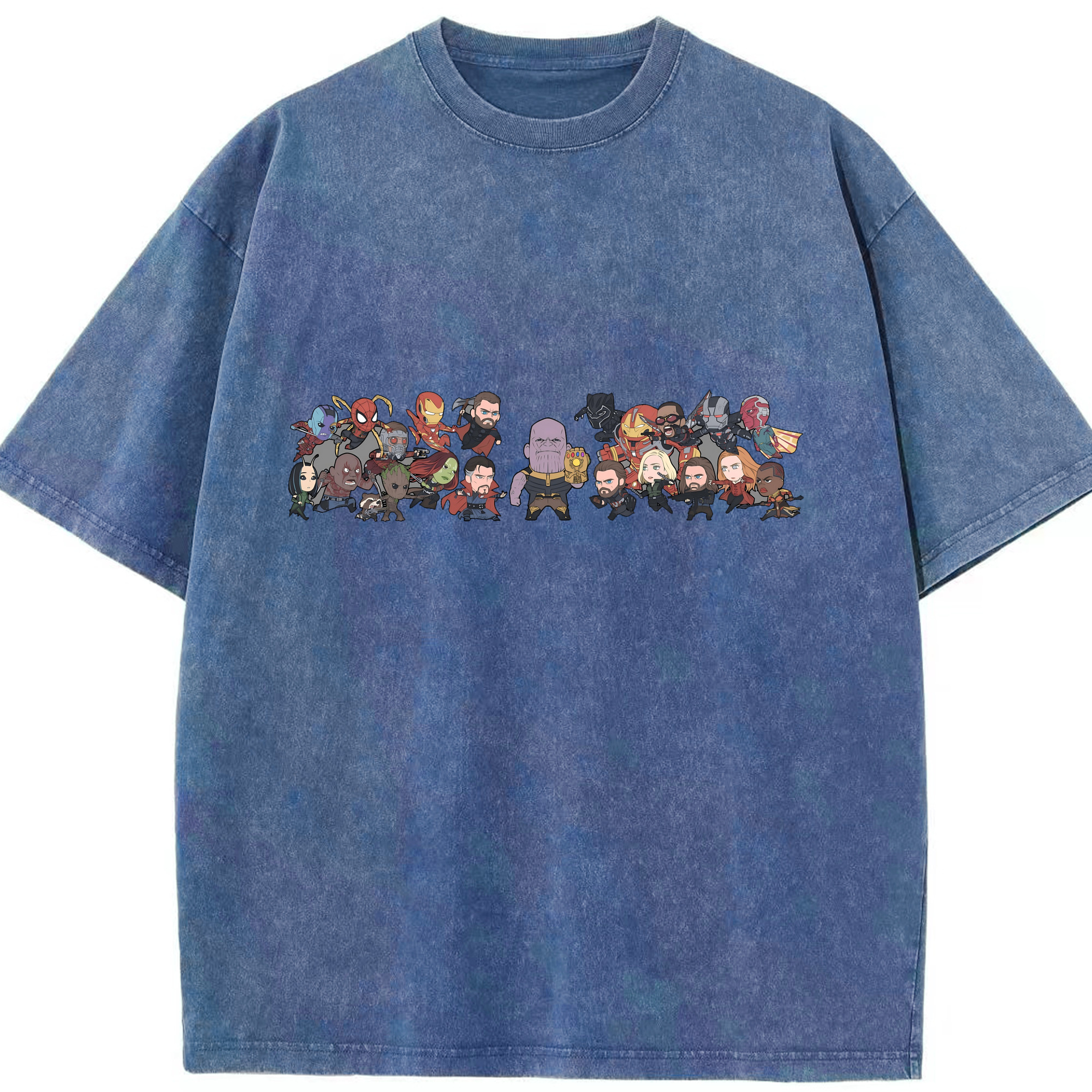 （画像用） アベンジャーズ The Avengers 綿100% ヴィンテージ風 半袖Tシャツ（フロントプリント）