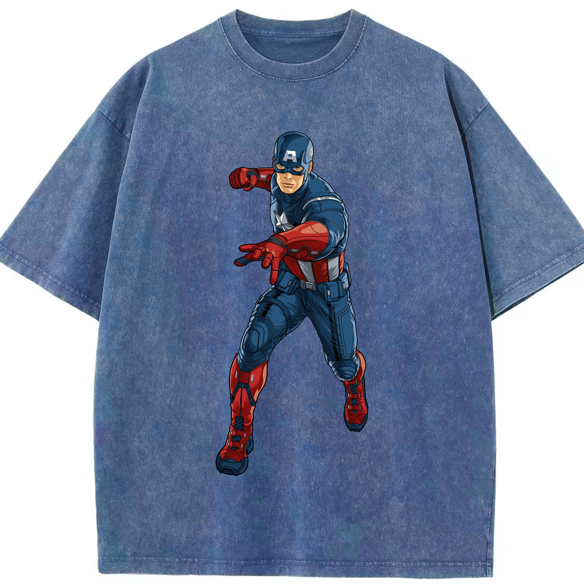 （画像用） アベンジャーズ The Avengers 綿100% ヴィンテージ風 半袖Tシャツ（フロントプリント）