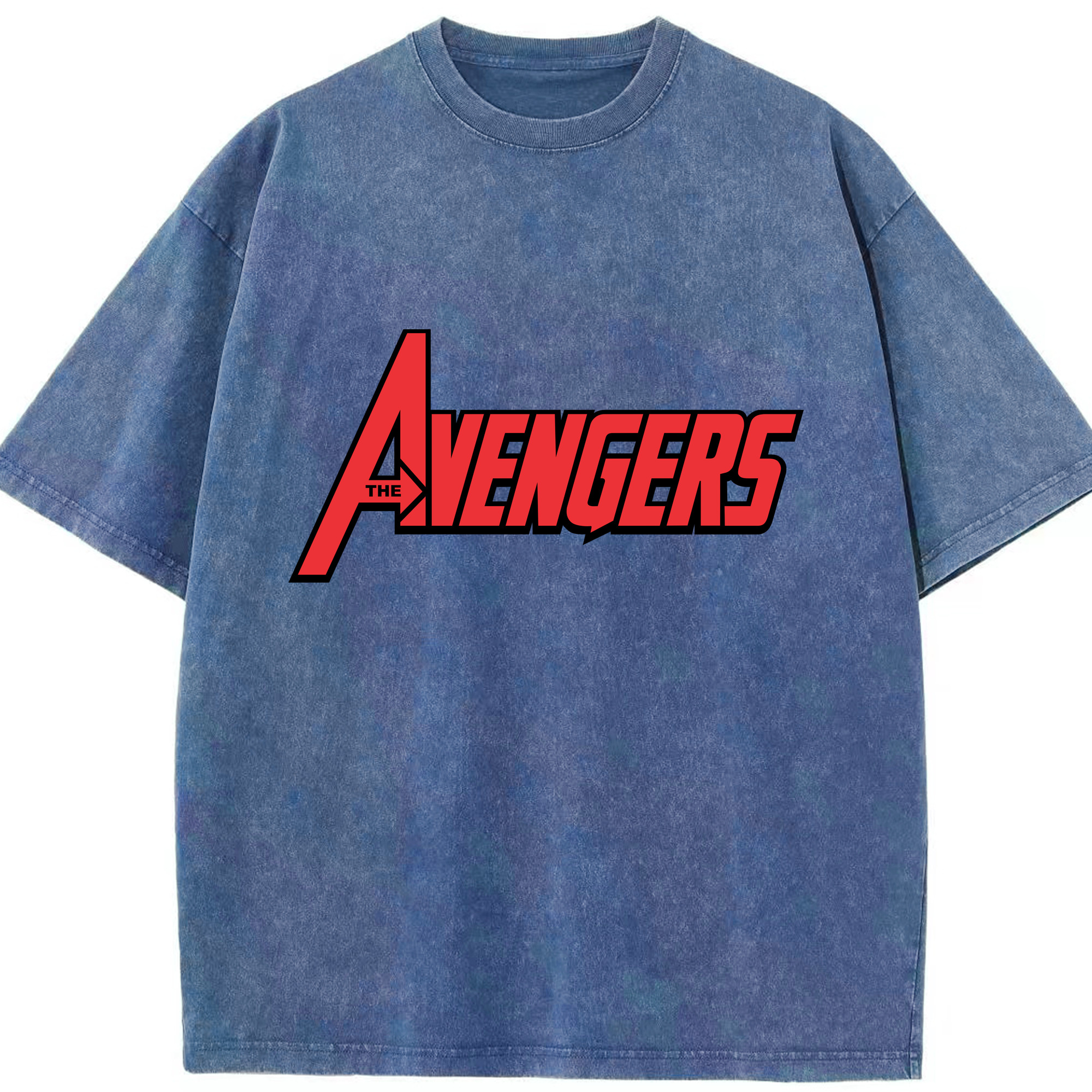 （画像用） アベンジャーズ The Avengers 綿100% ヴィンテージ風 半袖Tシャツ（フロントプリント）