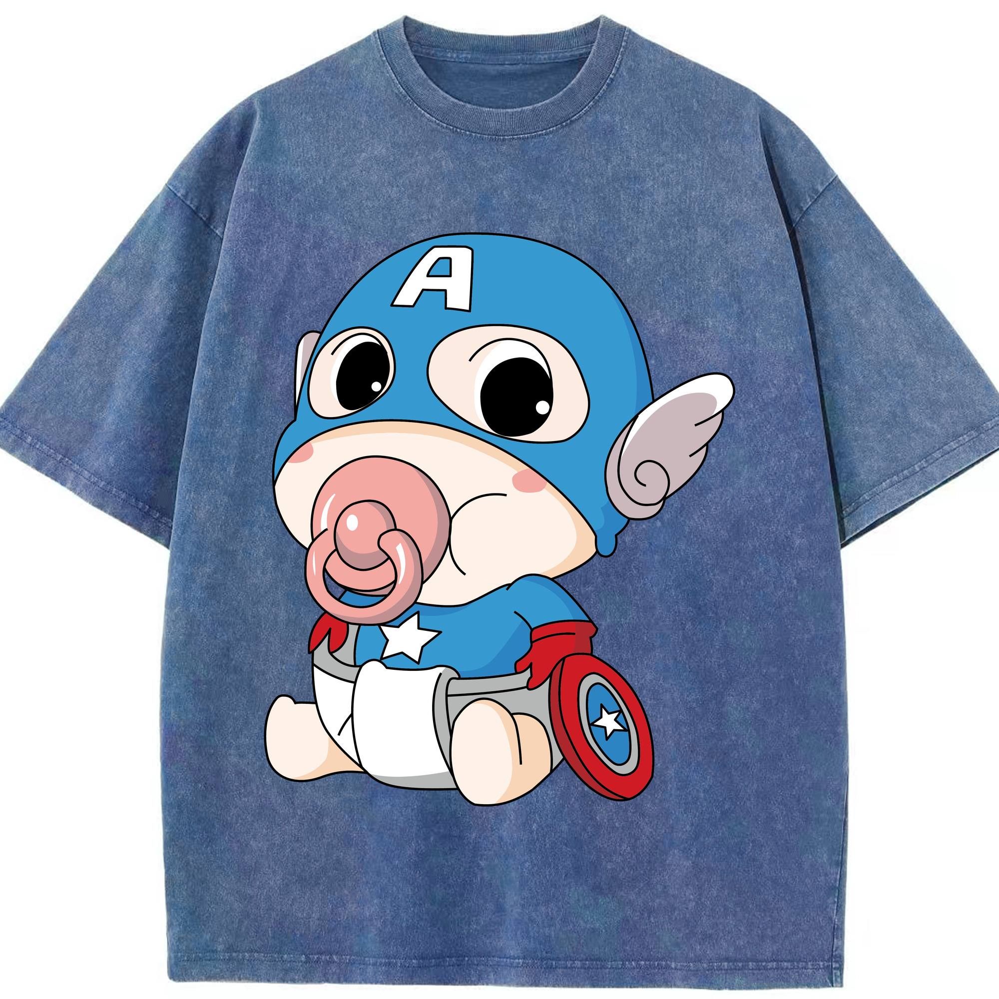 （画像用） アベンジャーズ The Avengers 綿100% ヴィンテージ風 半袖Tシャツ（フロントプリント）
