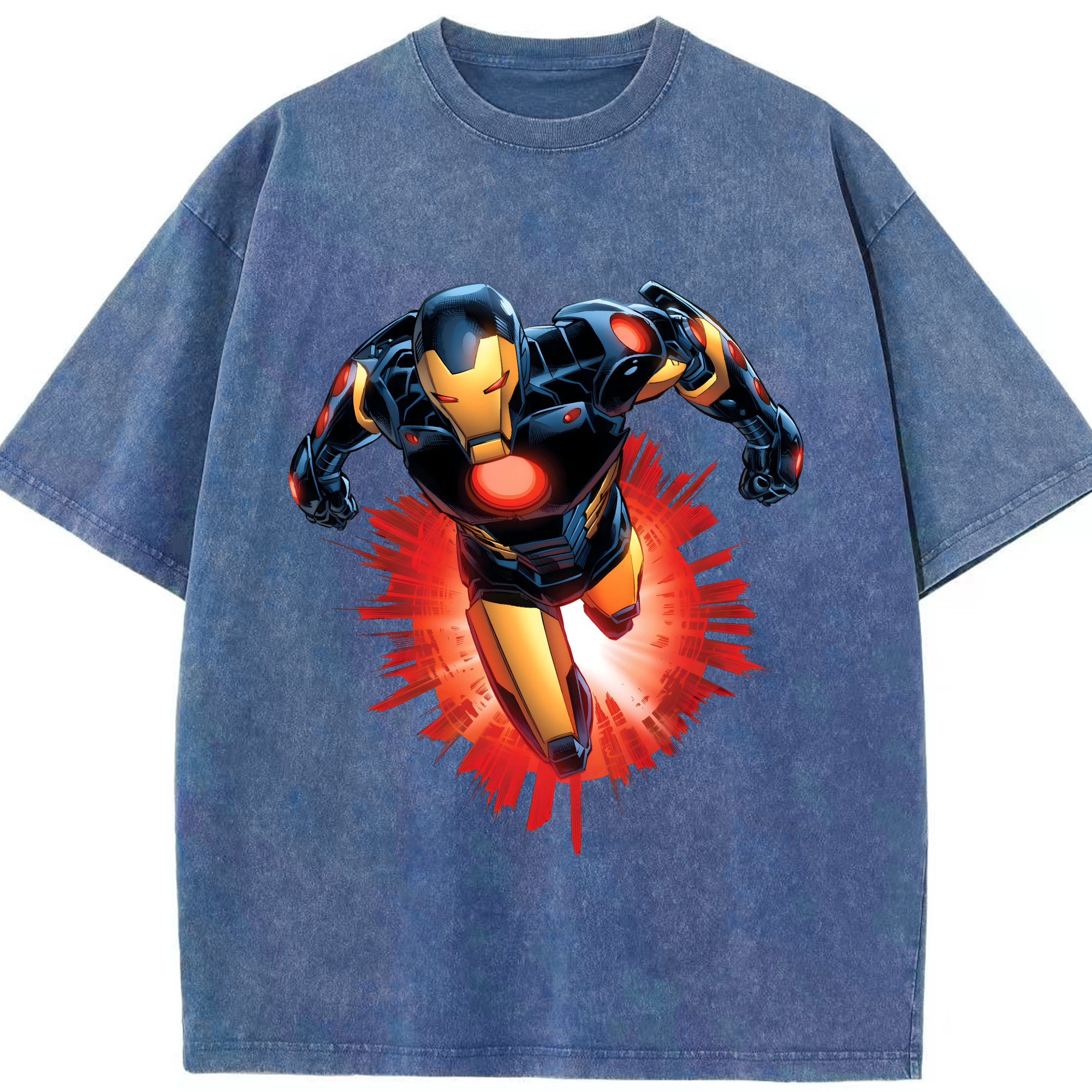 （画像用） アベンジャーズ The Avengers 綿100% ヴィンテージ風 半袖Tシャツ（フロントプリント）