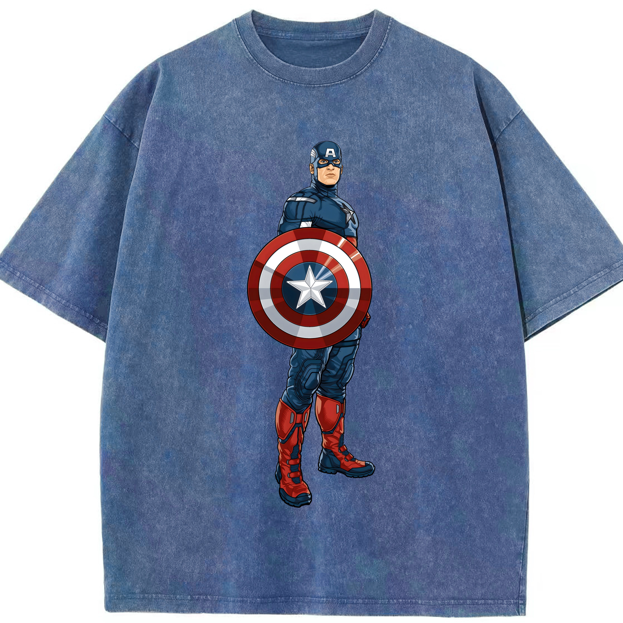 （画像用） アベンジャーズ The Avengers 綿100% ヴィンテージ風 半袖Tシャツ（フロントプリント）