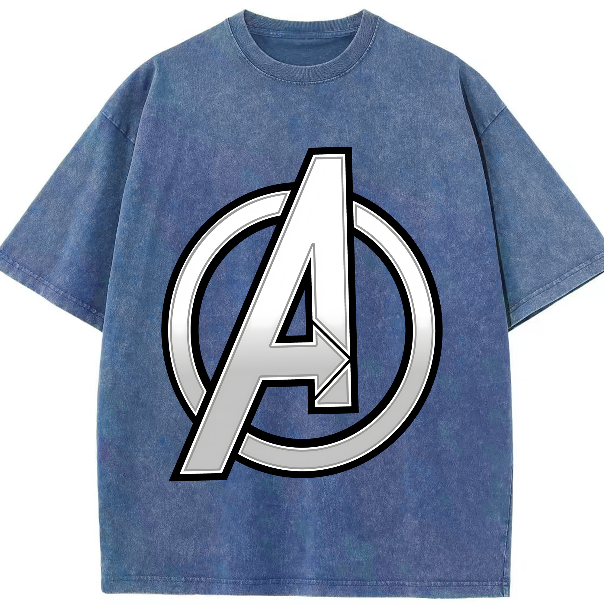 アベンジャーズ The Avengers 綿100% ヴィンテージ風 半袖Tシャツ（フロントプリント）