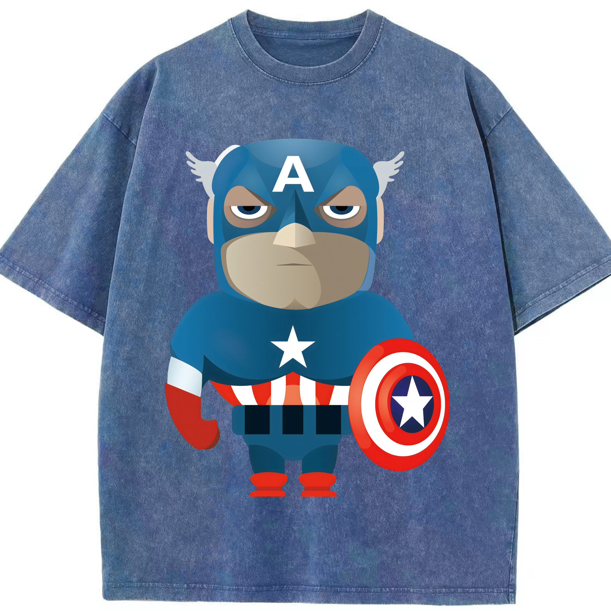 （画像用） アベンジャーズ The Avengers 綿100% ヴィンテージ風 半袖Tシャツ（フロントプリント）