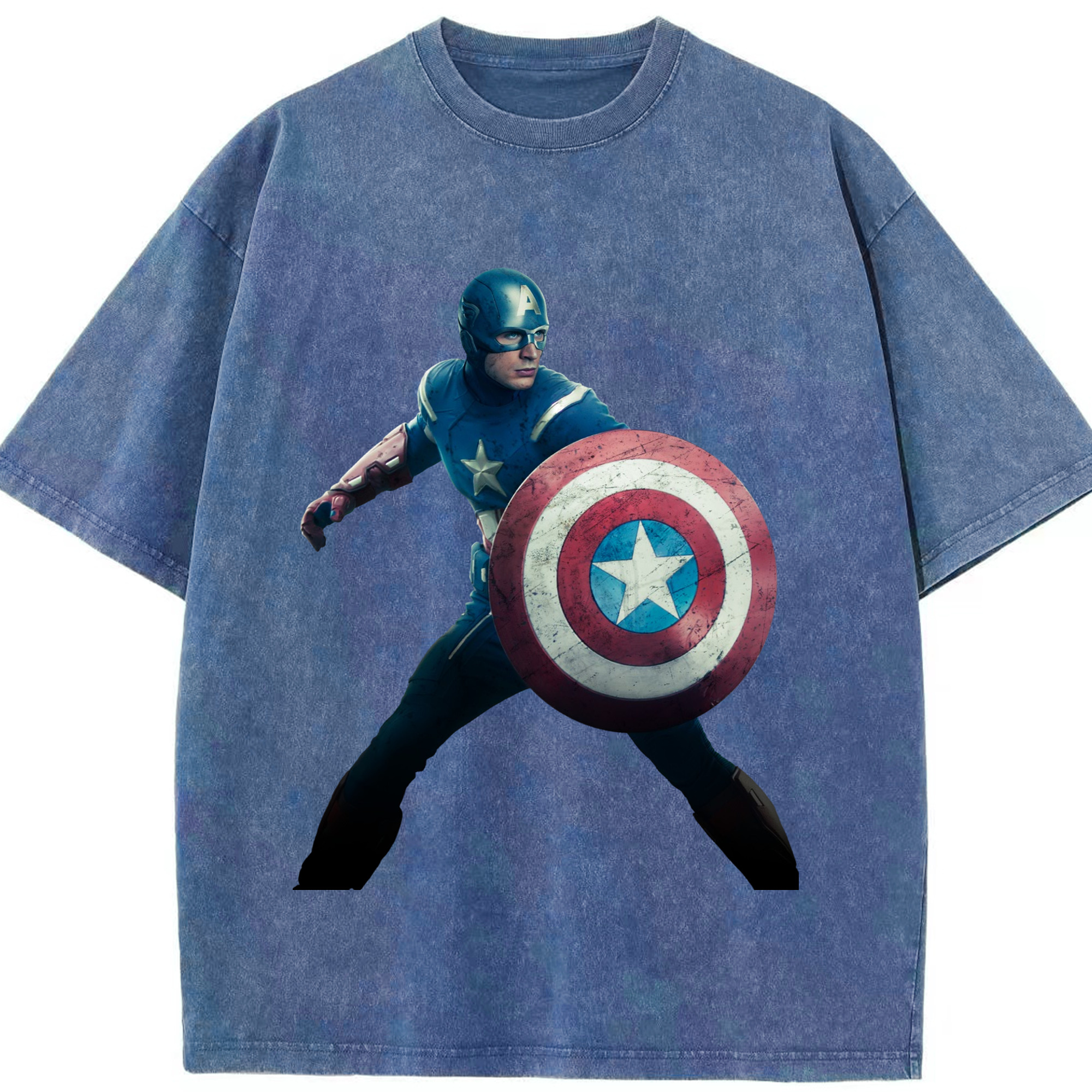 （画像用） アベンジャーズ The Avengers 綿100% ヴィンテージ風 半袖Tシャツ（フロントプリント）