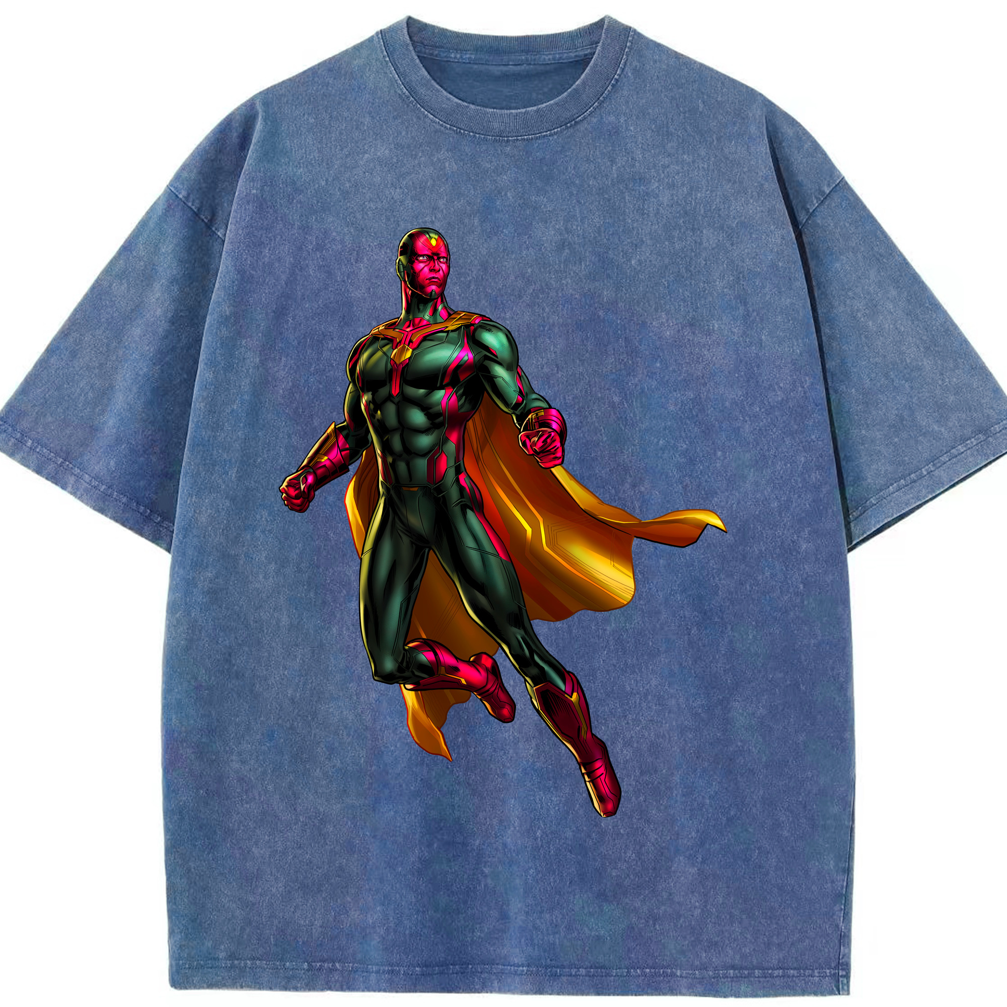 （画像用） アベンジャーズ The Avengers 綿100% ヴィンテージ風 半袖Tシャツ（フロントプリント）