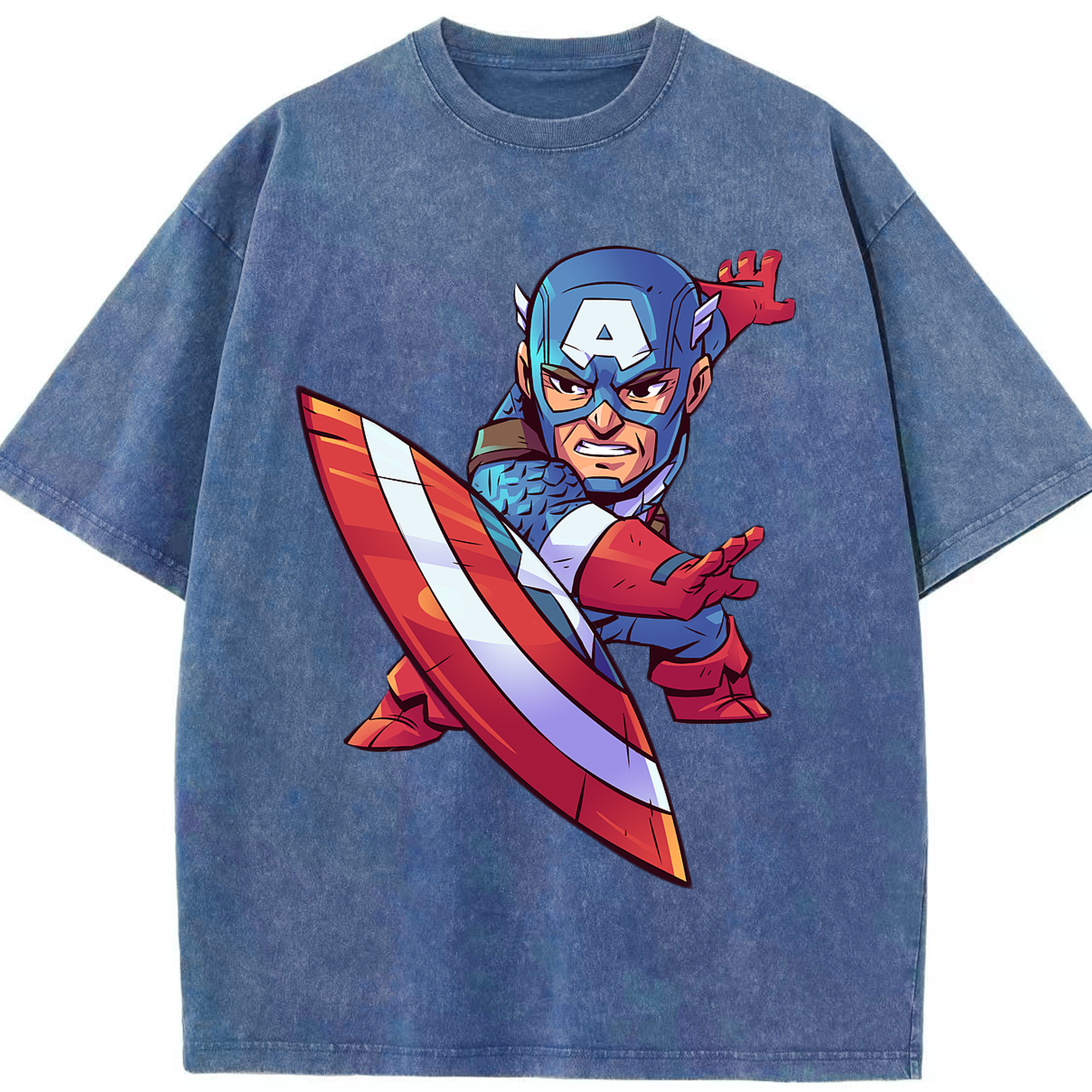 （画像用） アベンジャーズ The Avengers 綿100% ヴィンテージ風 半袖Tシャツ（フロントプリント）